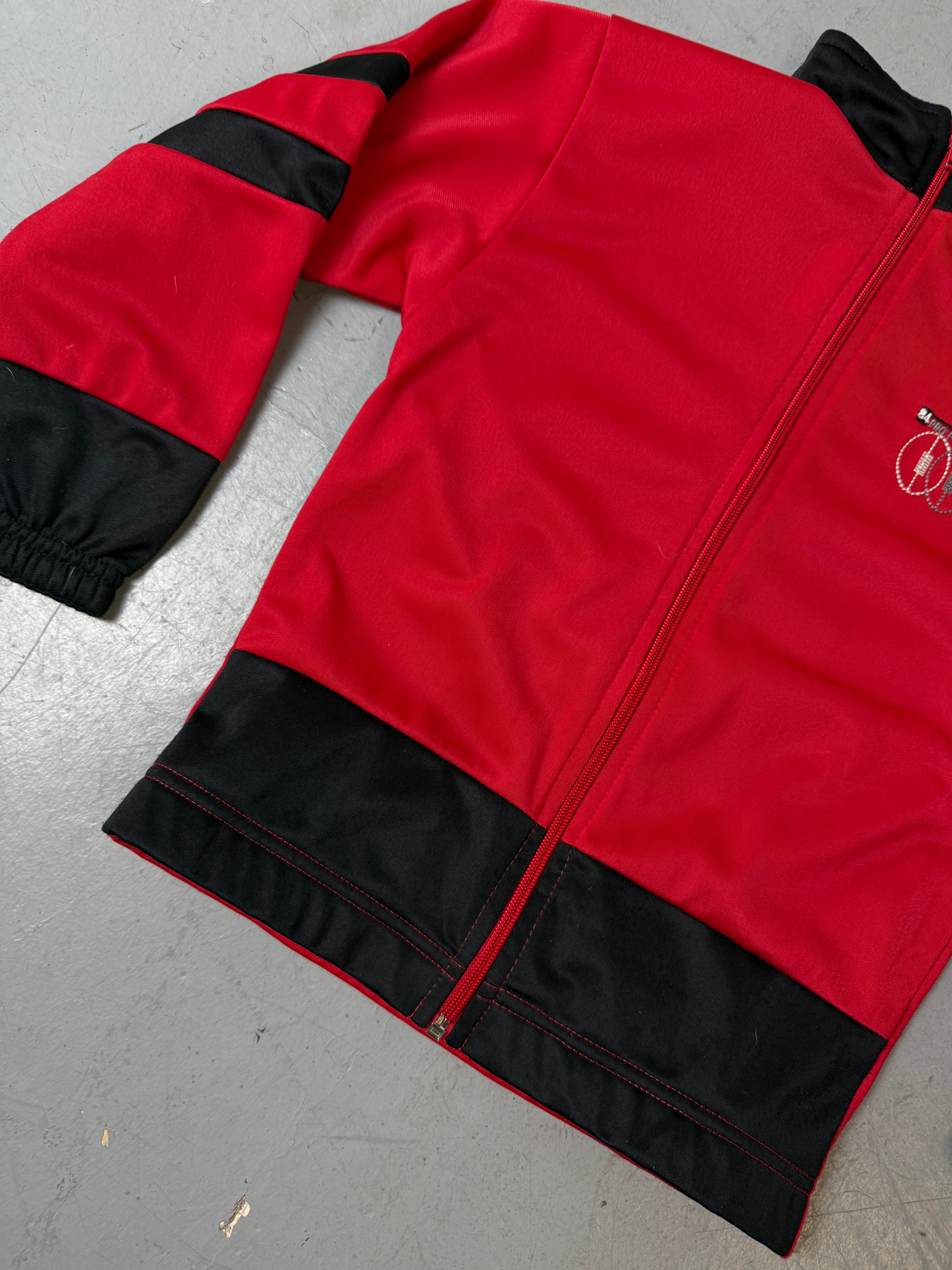 Vintage Kids Red Track Jacket Size 128