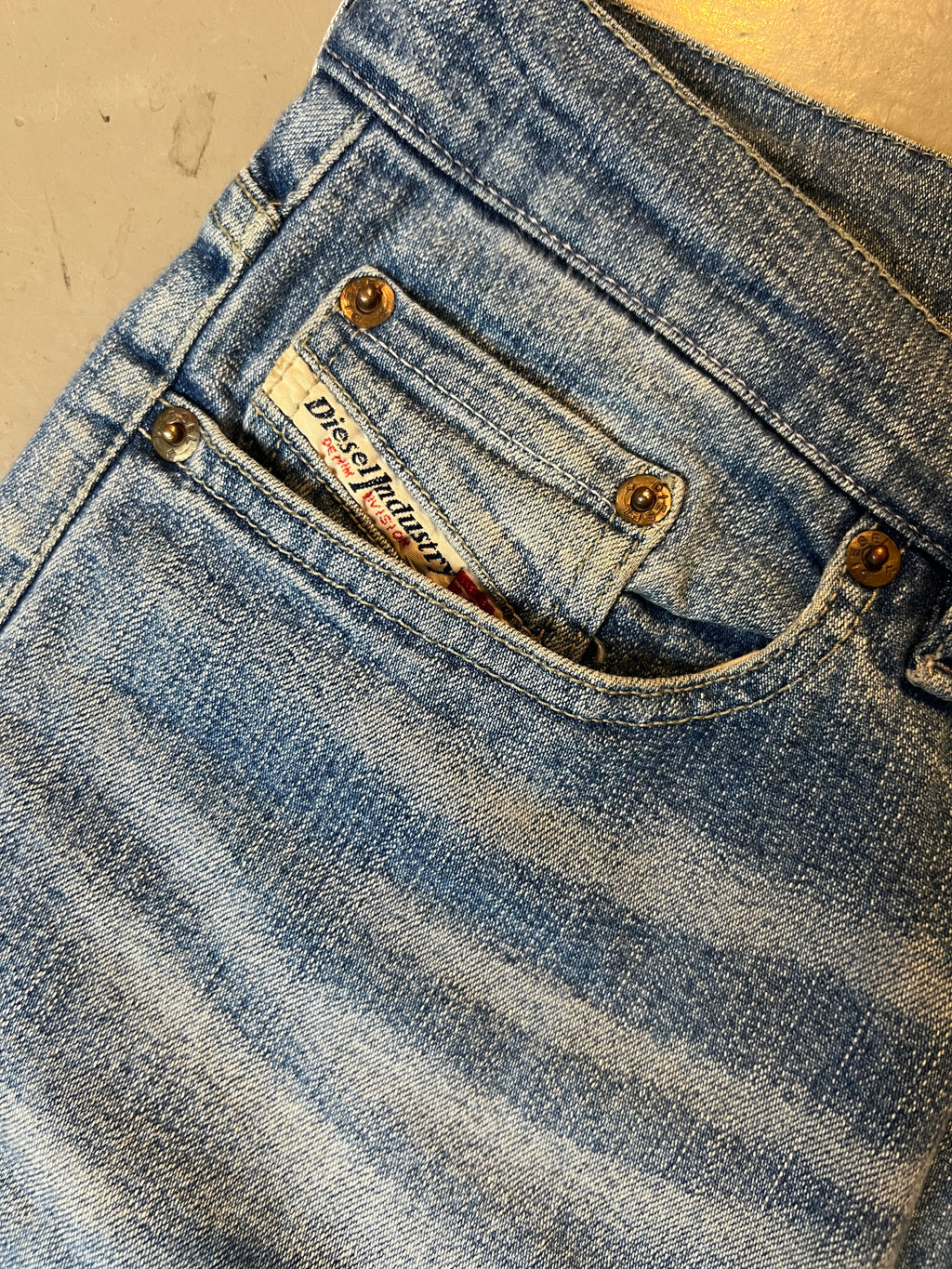 Vintage Diesel Flared Blue Denim Jeans S