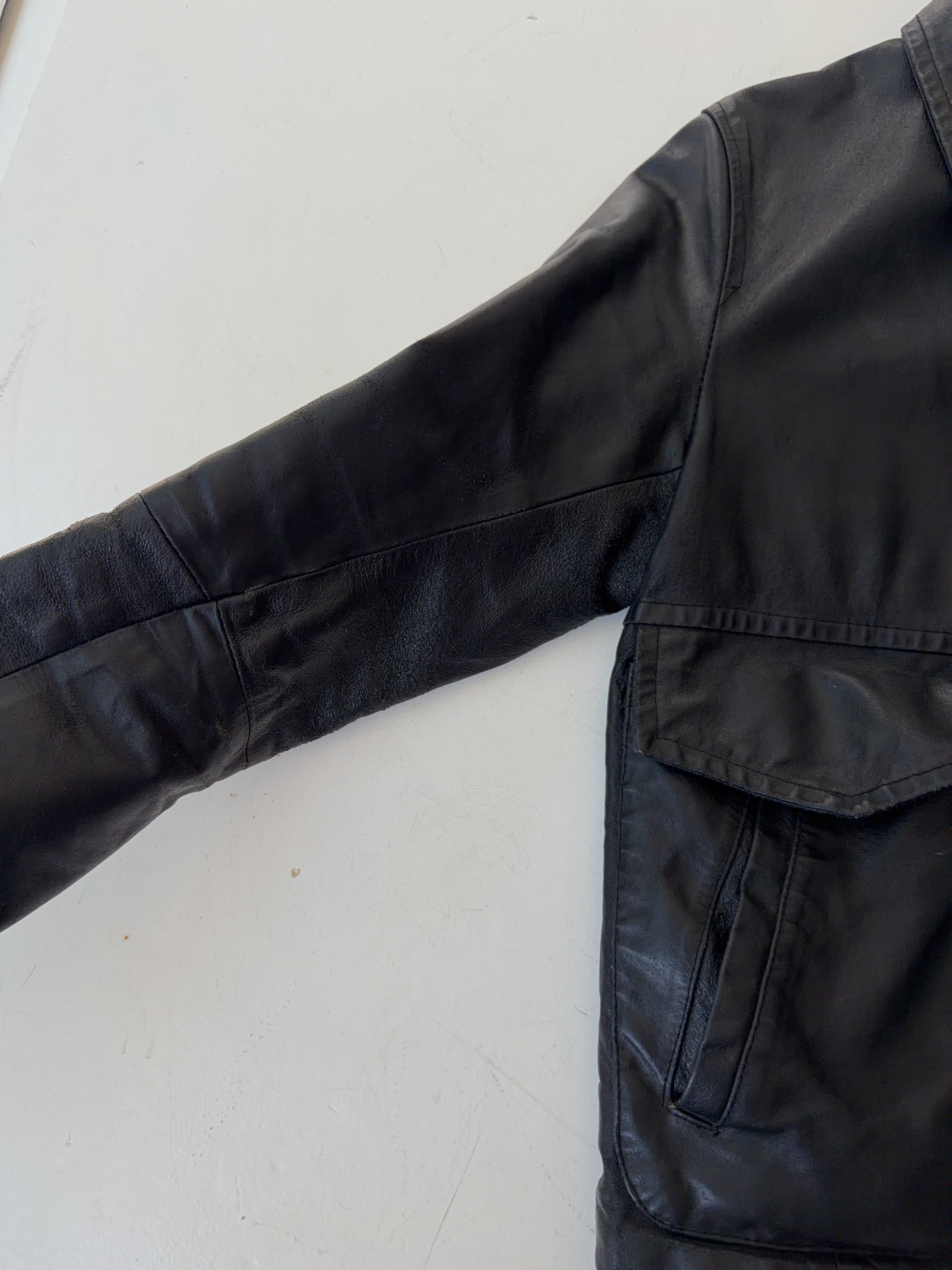 Vintage Engine Leder Jacke (L)