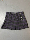 Vintage Miss Judie Purple Plaid Mini Skirt XS