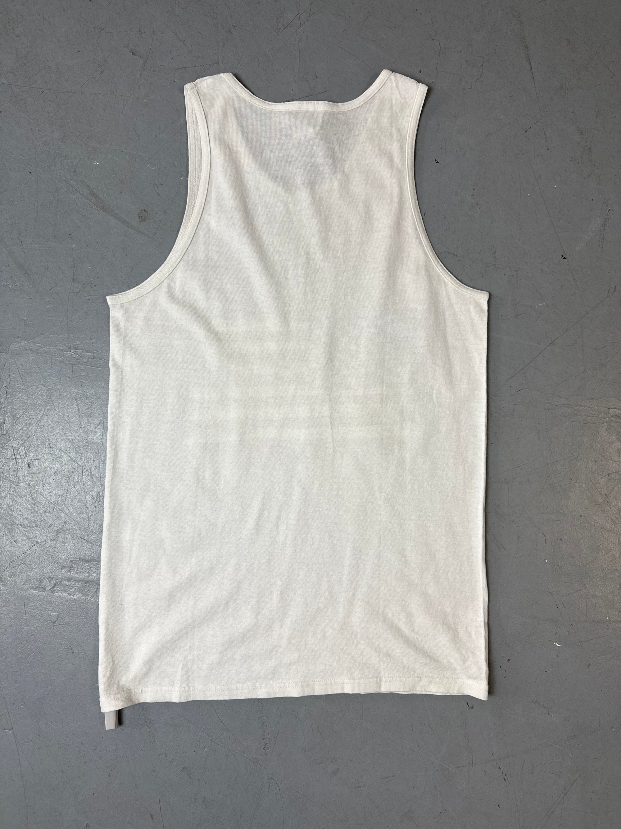 Produktbild von Vintage Miami Beach Printed White Tank Top M/L von hinten