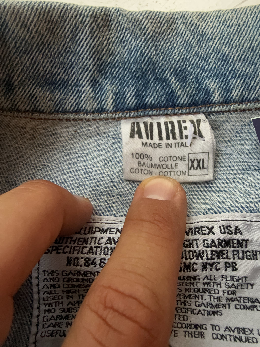 Vintage Avirex Jeansjacke (XL)