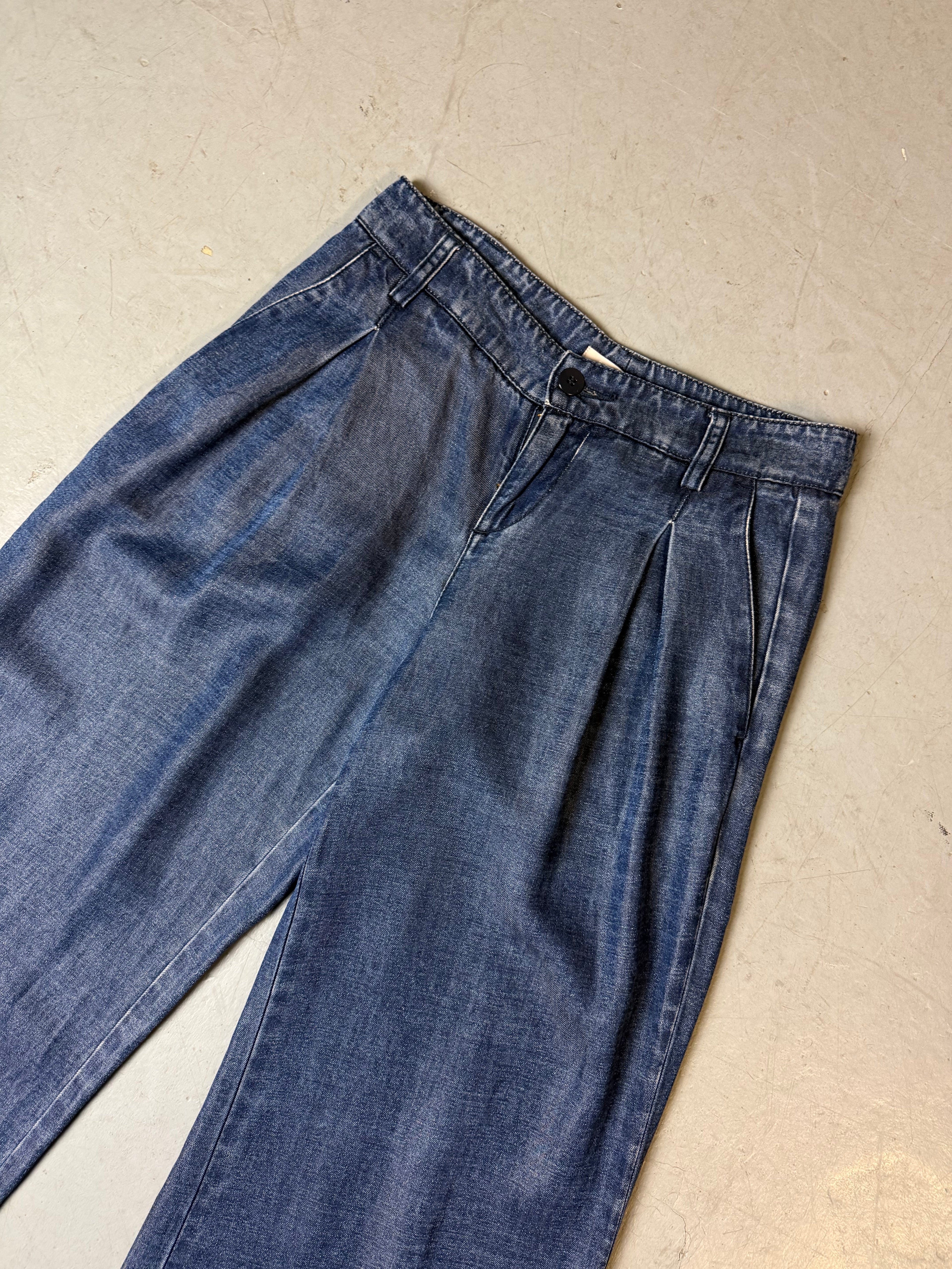 Detailliertes Produktbild von Vintage Stefanel Flared Pants XS/S von vorne