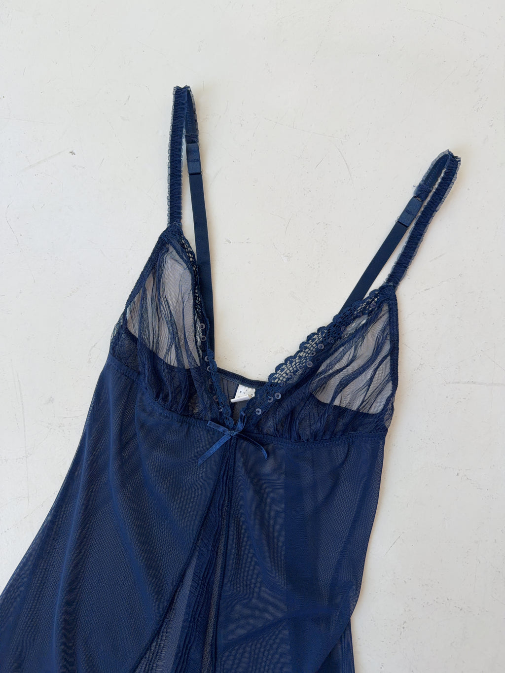 Vintage Blue Mesh Top (M)