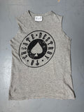 Vintage Richmond Grey Printed Tank Top für Damen. Y2K Secondhand 2000s Fashion.