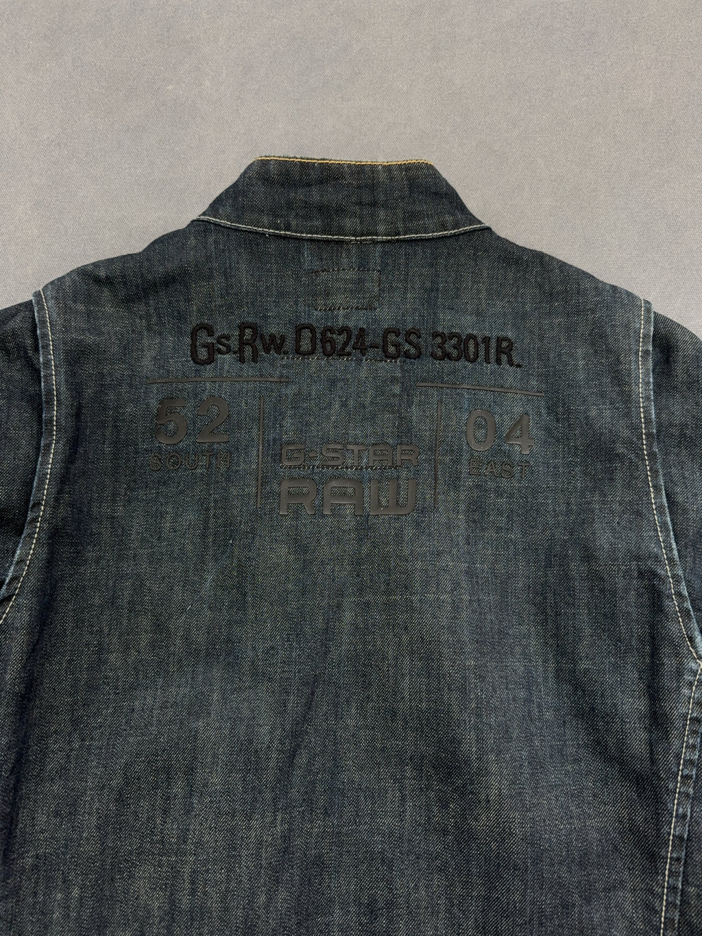 Vintage G-star Raw Denim Jacke für Herren. Y2K Second Hand 2000s Fashion
