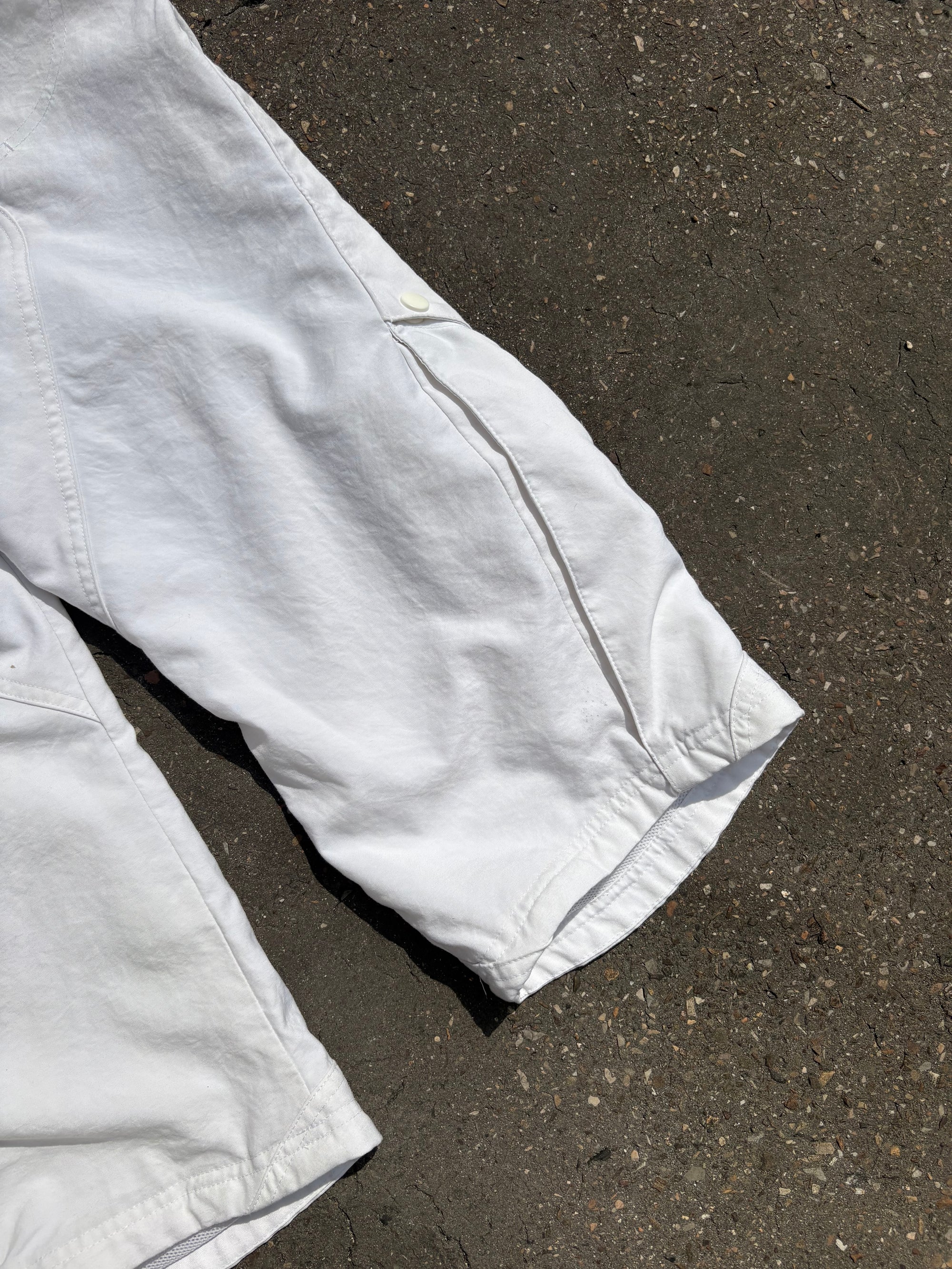 Vintage 3/4 White Nike Track Pants M/L