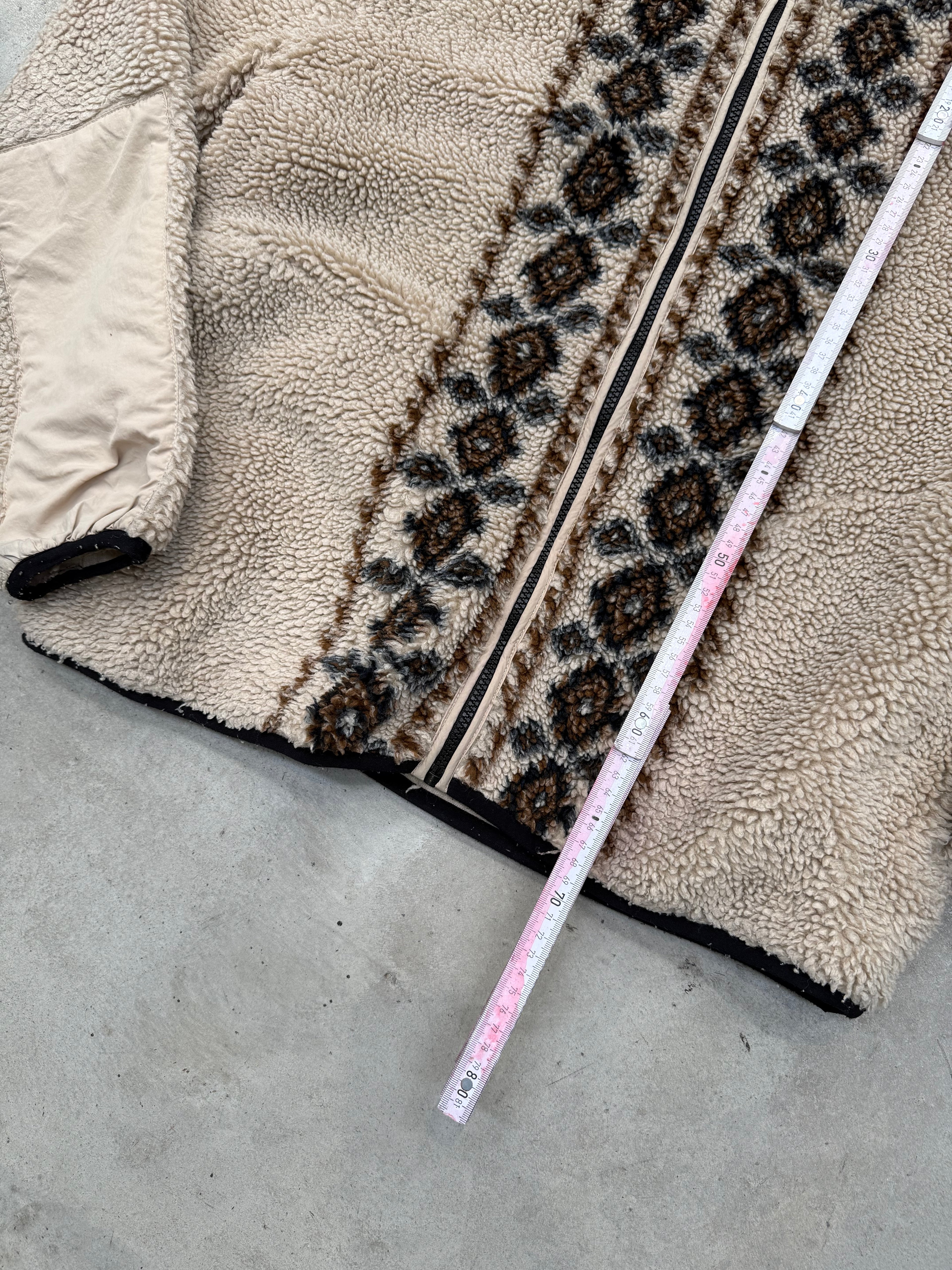 Vintage Stüssy Teddy Fleece Jacket Für Männer. Y2K Second Hand 2000s Fashion 