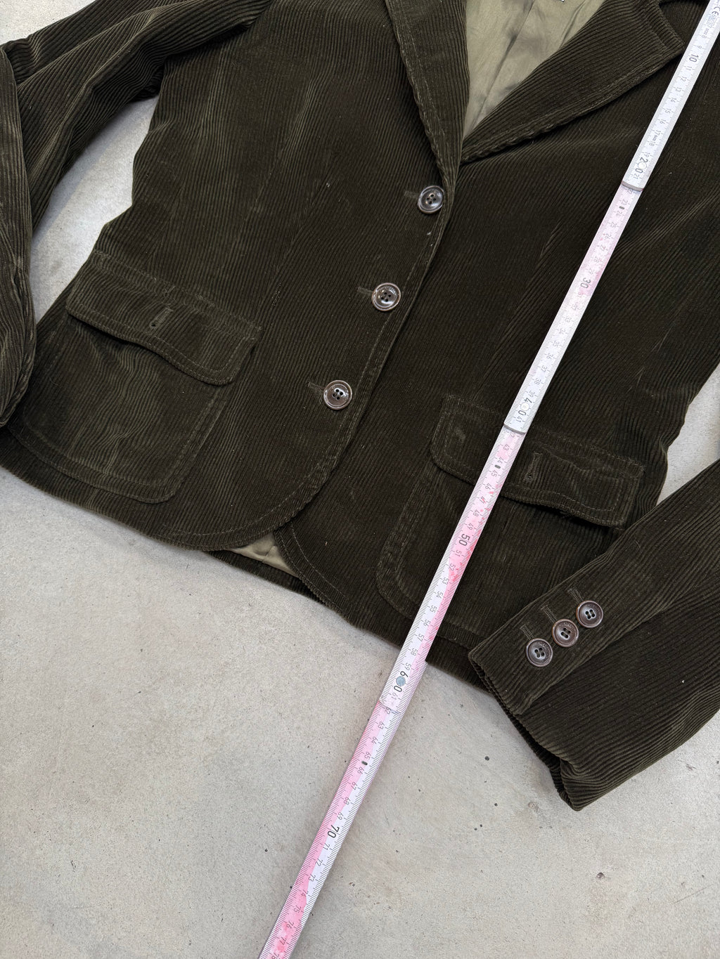 Vintage Moschino Green Cord Blazer M