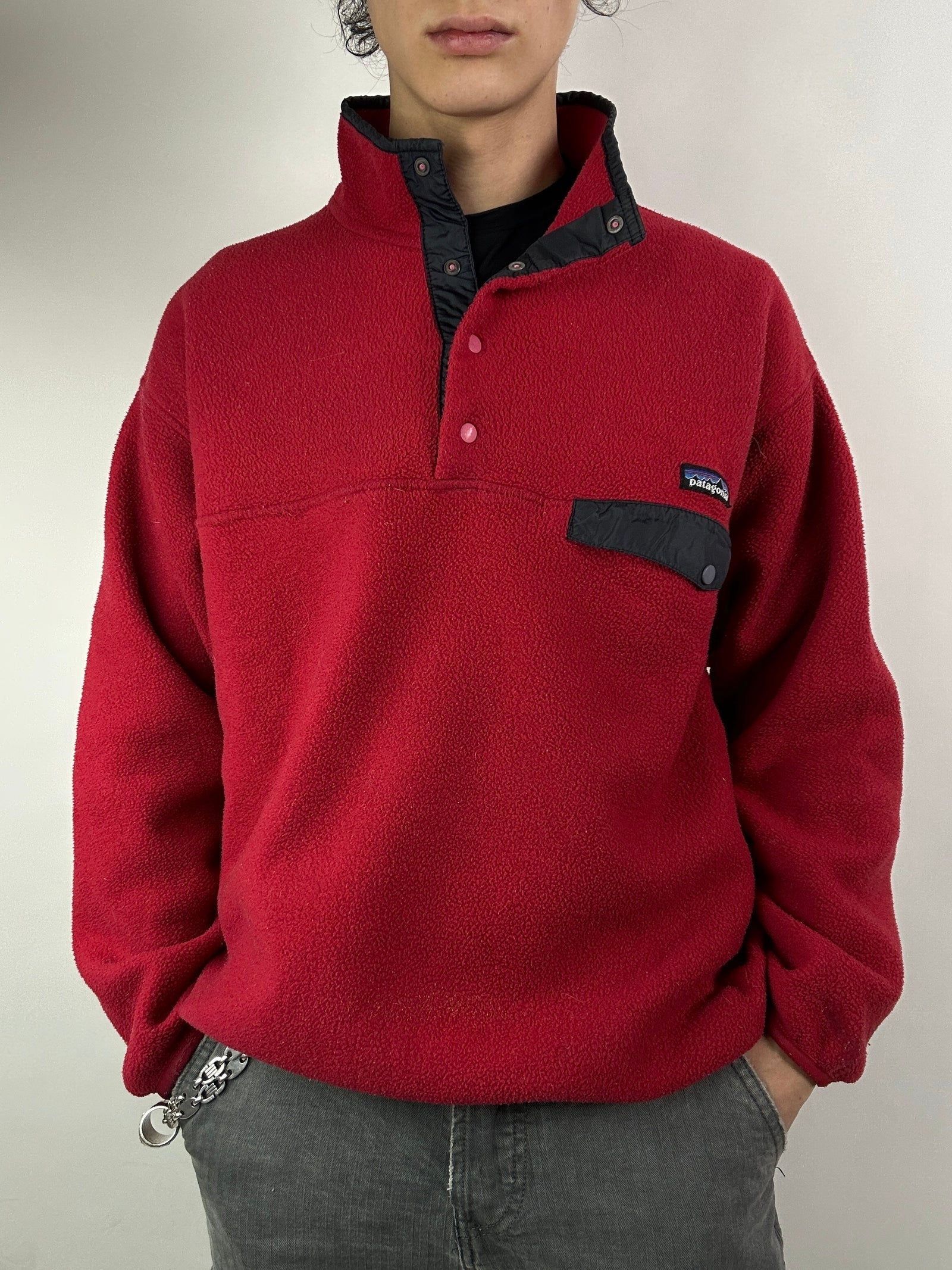 Vintage Patagonia Red Fleece Sweater L