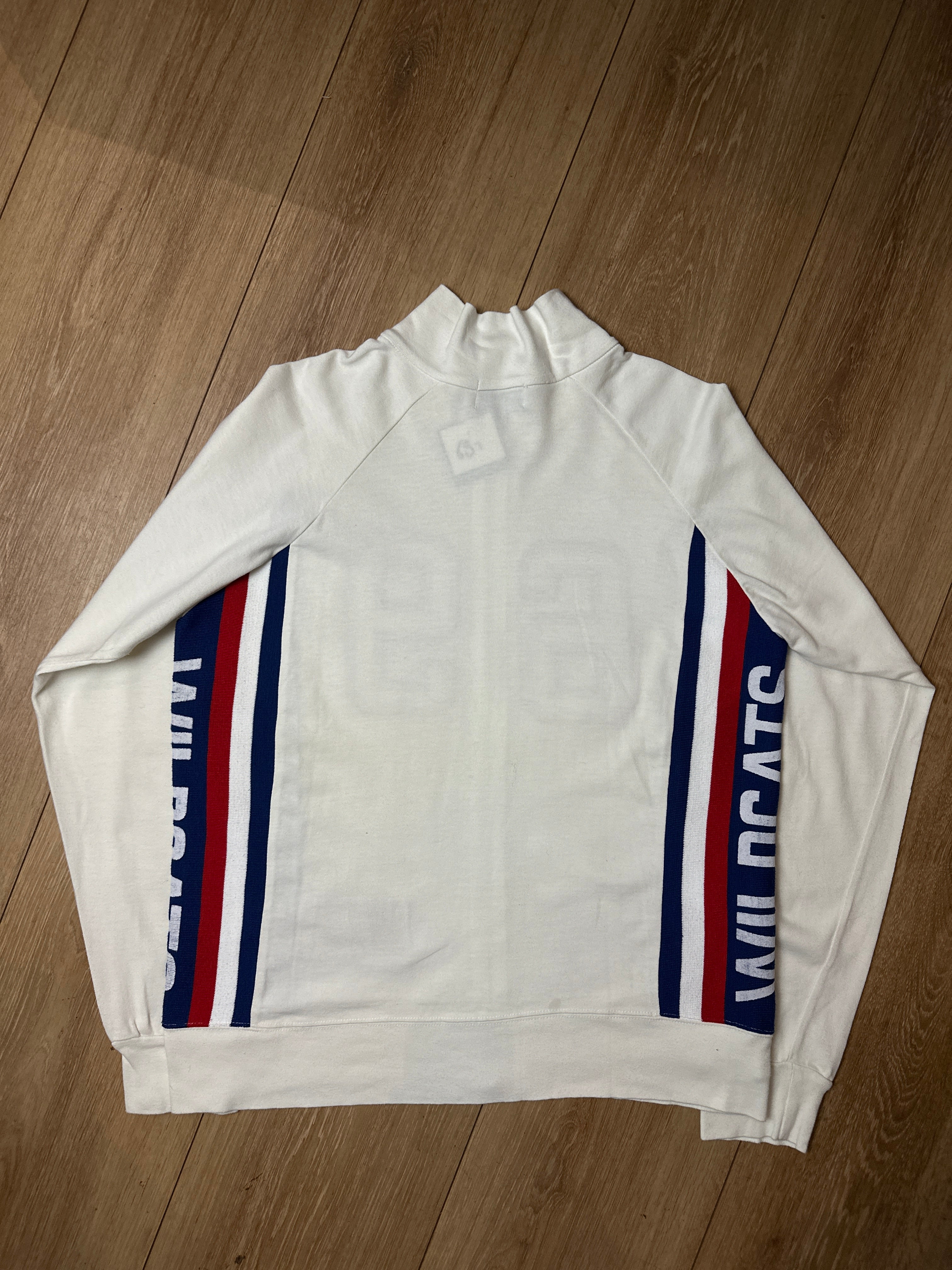 Vintage White Patched Track Jacket L/XL