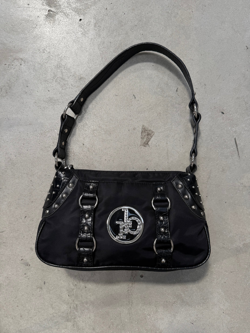 Vintage Roccobarocco Mini Bag with Silver Hardware