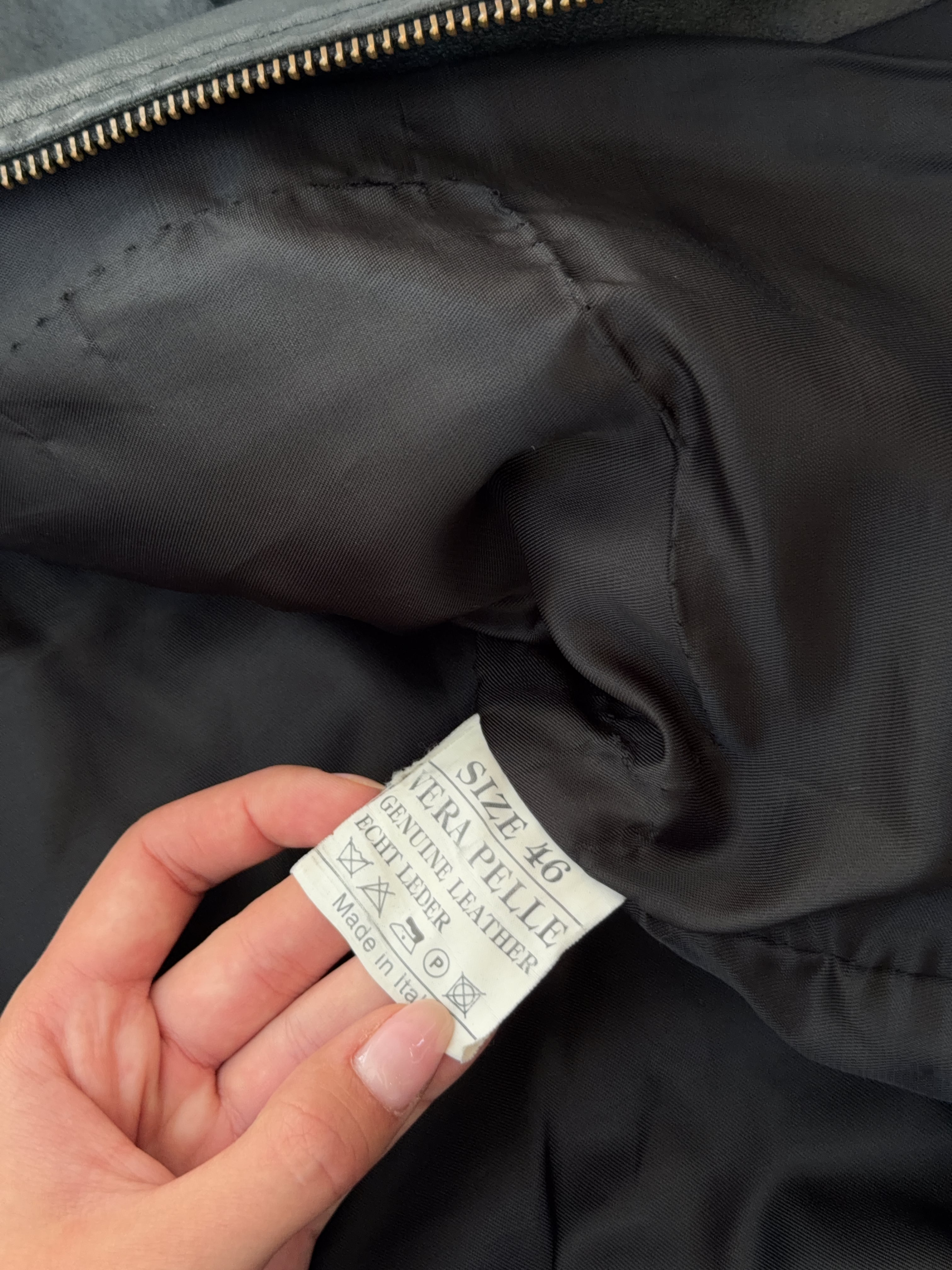 Vintage Engine Leder Jacke (L)
