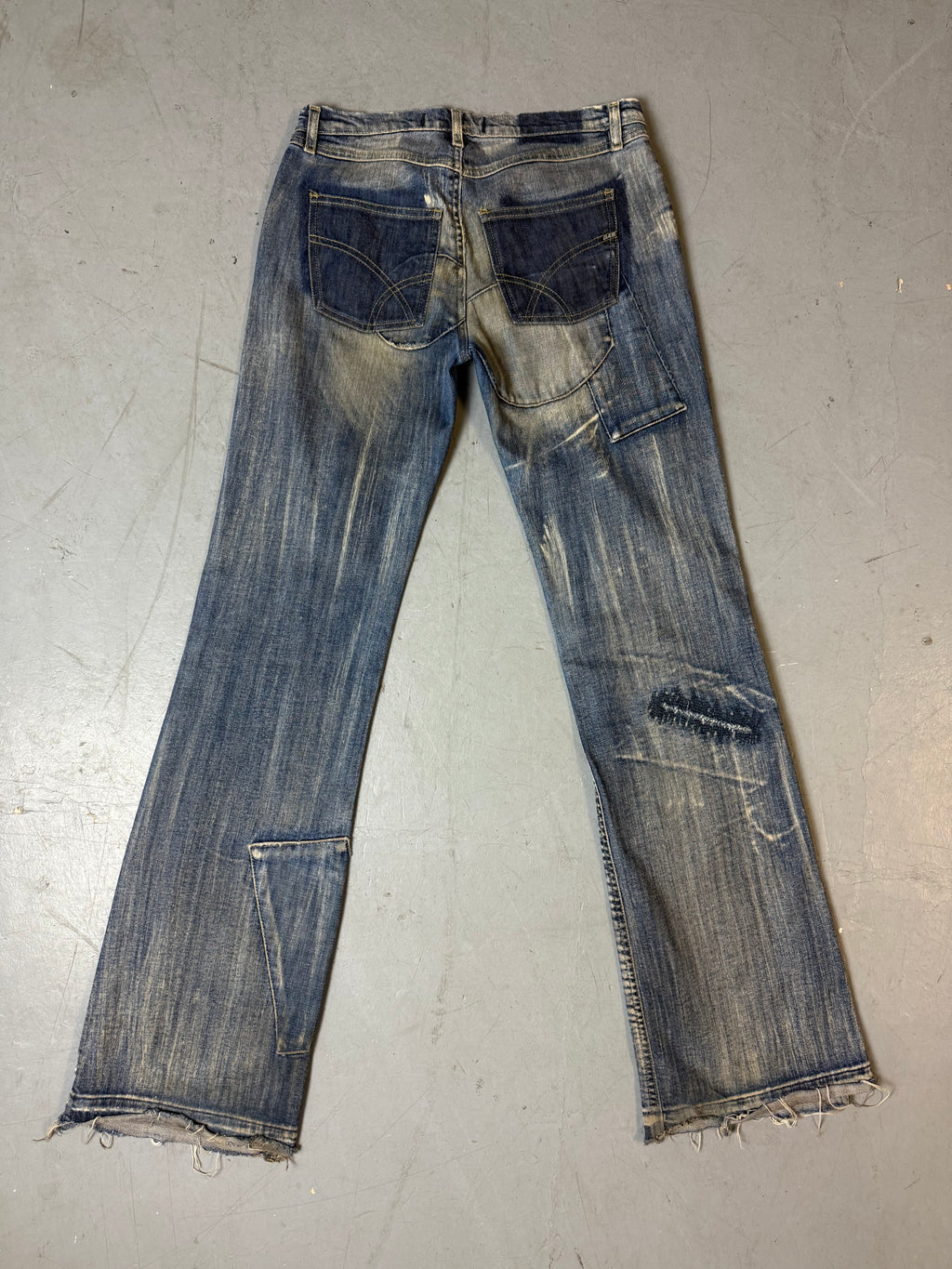 Vintage GAS Blue Washed Bootcut Jeans S