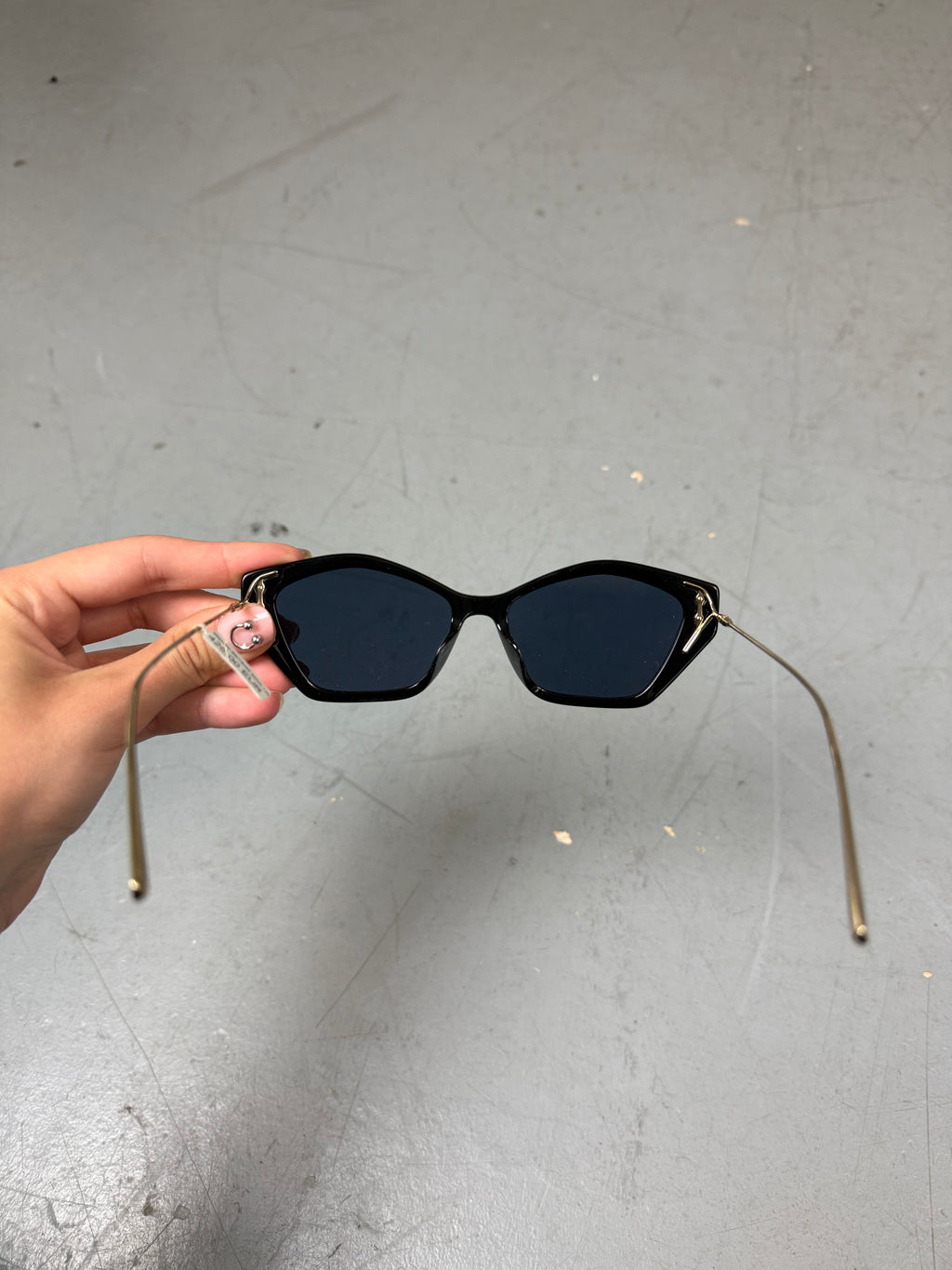 Schwarze Cateye Sonnenbrille von Dior 
