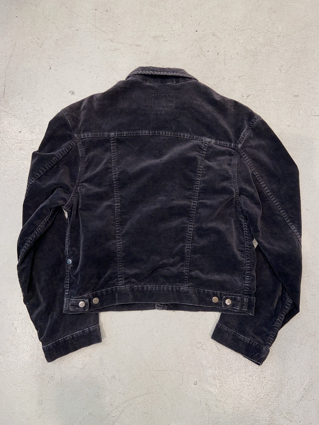 Vintage Lee Black Velvet Jacket (XL)