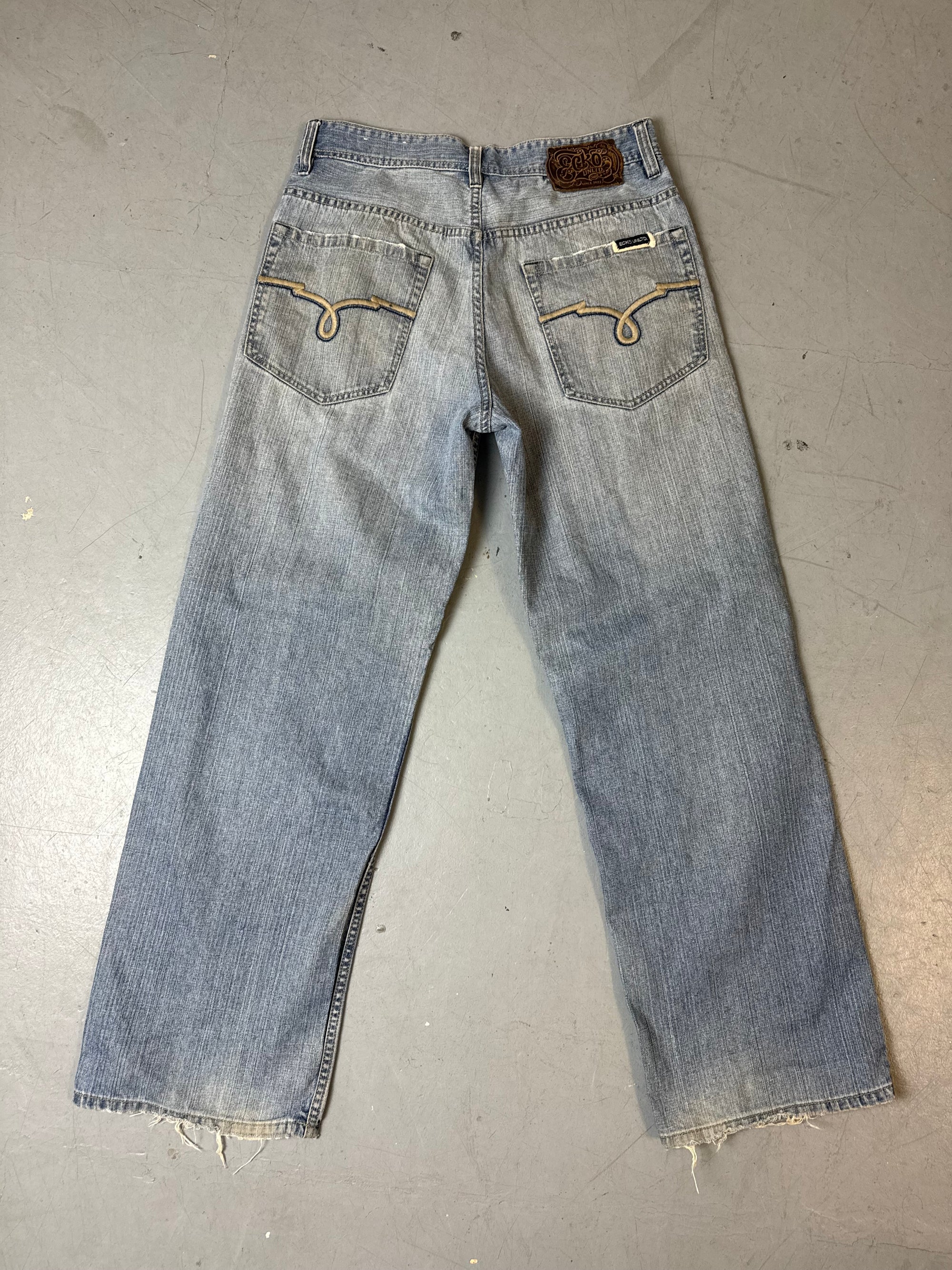 Vintage Ecko Unltd. Light Blue Baggy Denim S