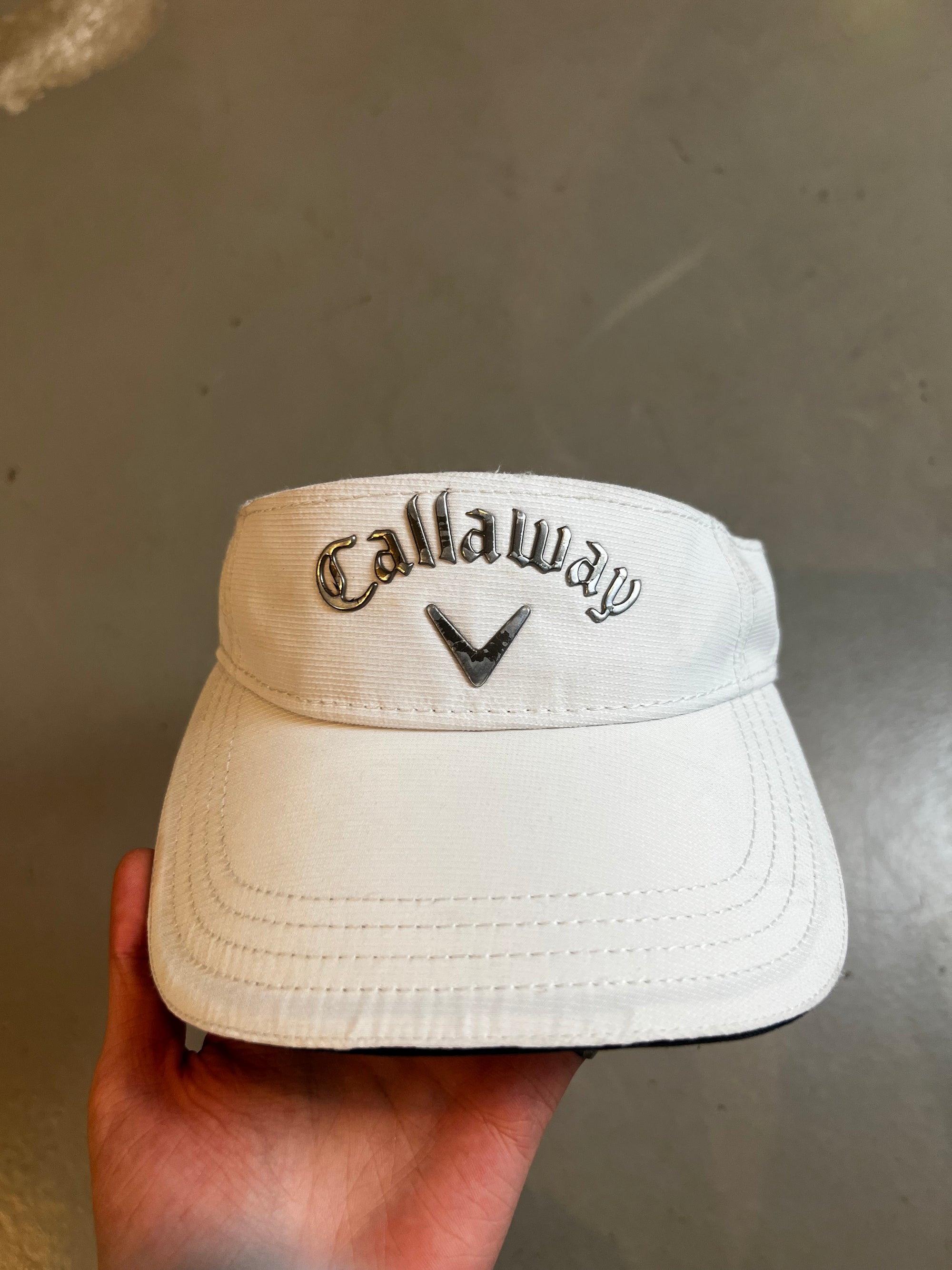 Vintage Callaway White Tennis Cap