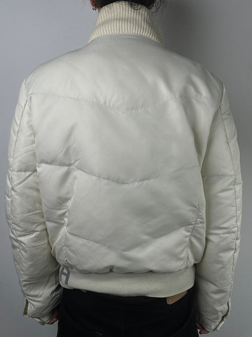 Vintage Richmond White Down Jacket für Männer. Y2K Secondhand 2000s Fashion 
