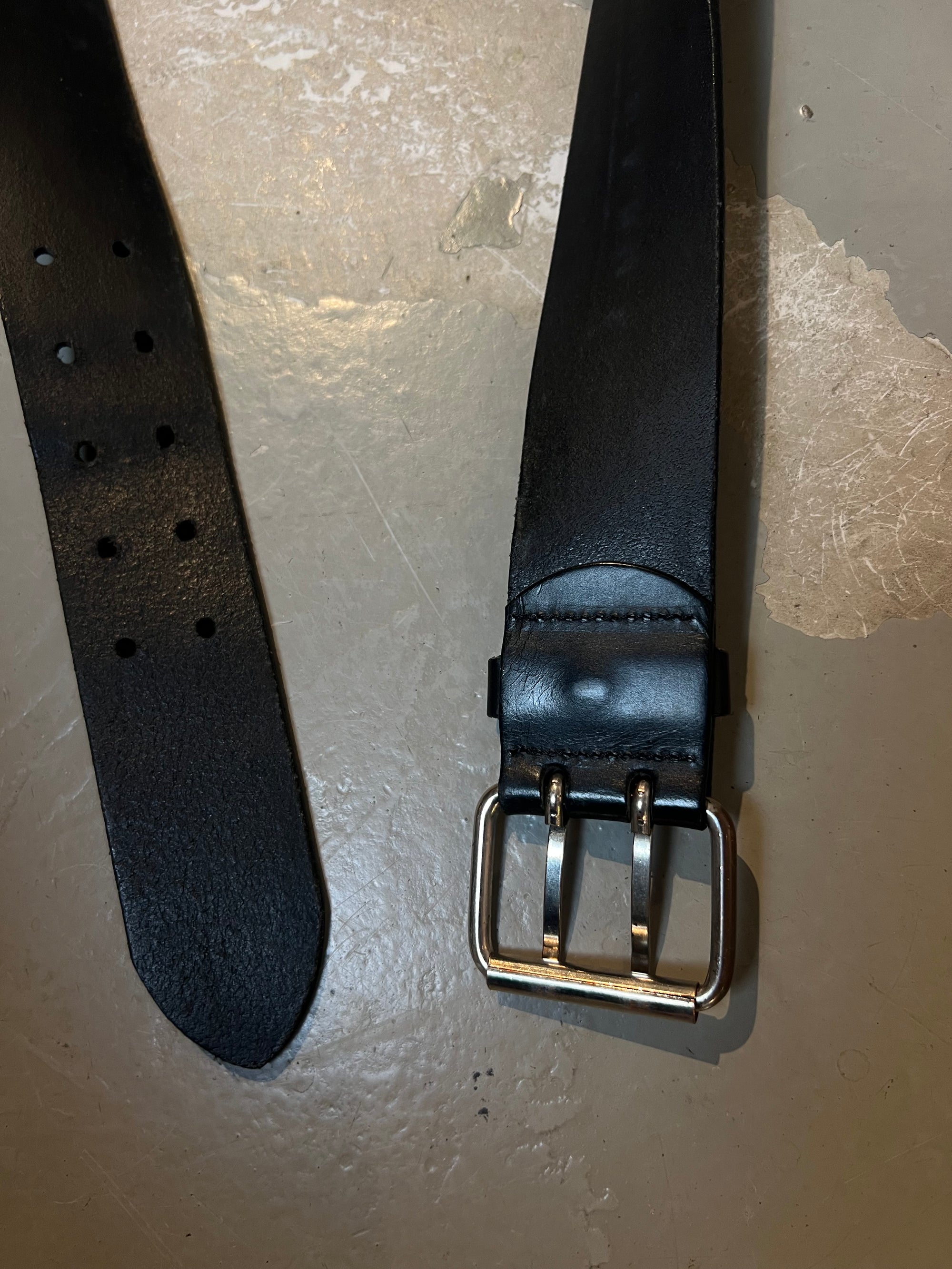 Vintage Black Carhartt Leather Belt