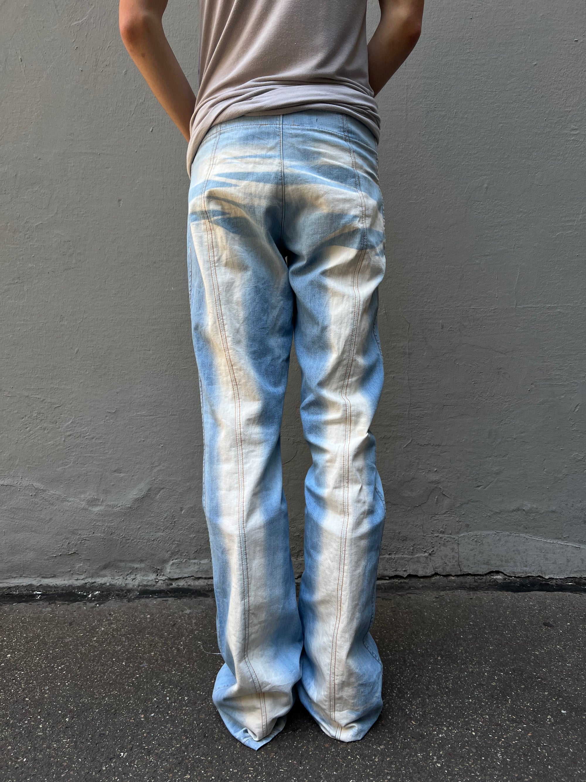 Vintage Light Blue Washed Denim S