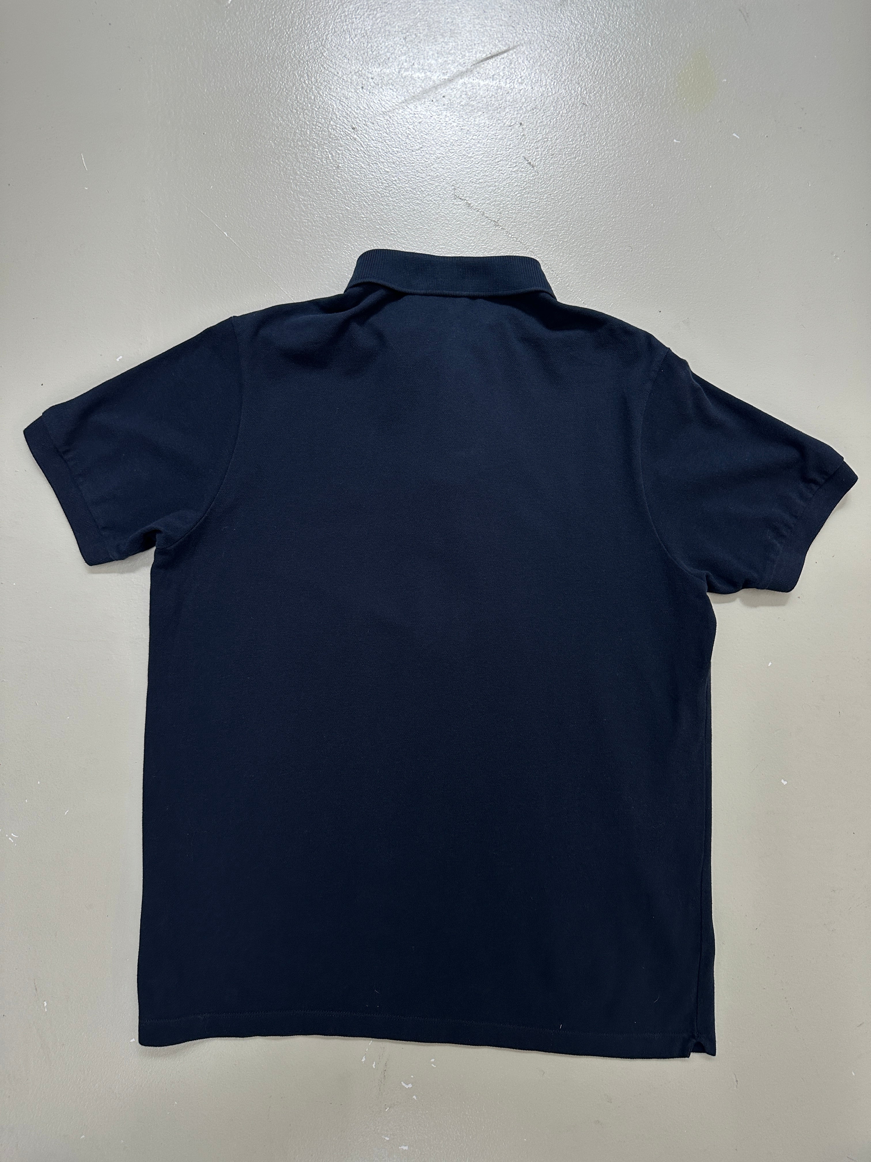 Vintage Navy Lacoste Polo Shirt für Herren. Y2K Second Hand 2000s Fashion 
