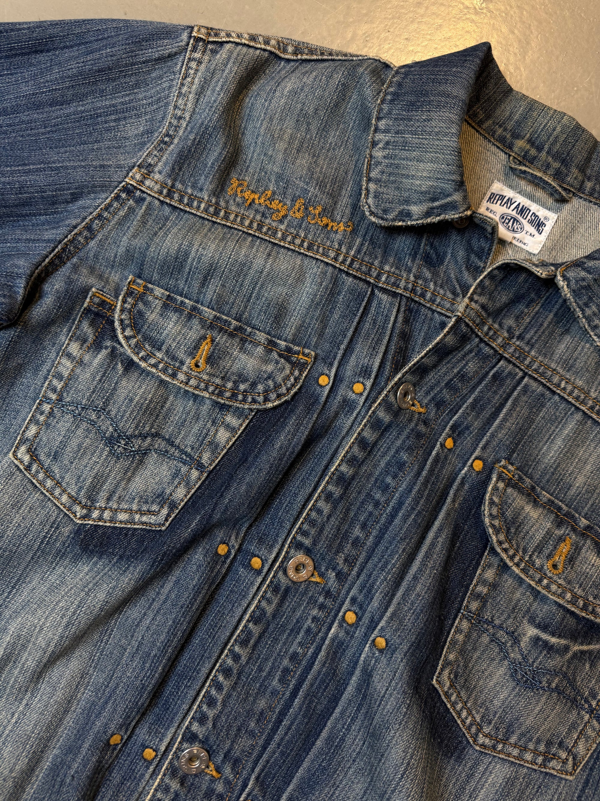Vintage Replay and Sons Denim Jacket M/L