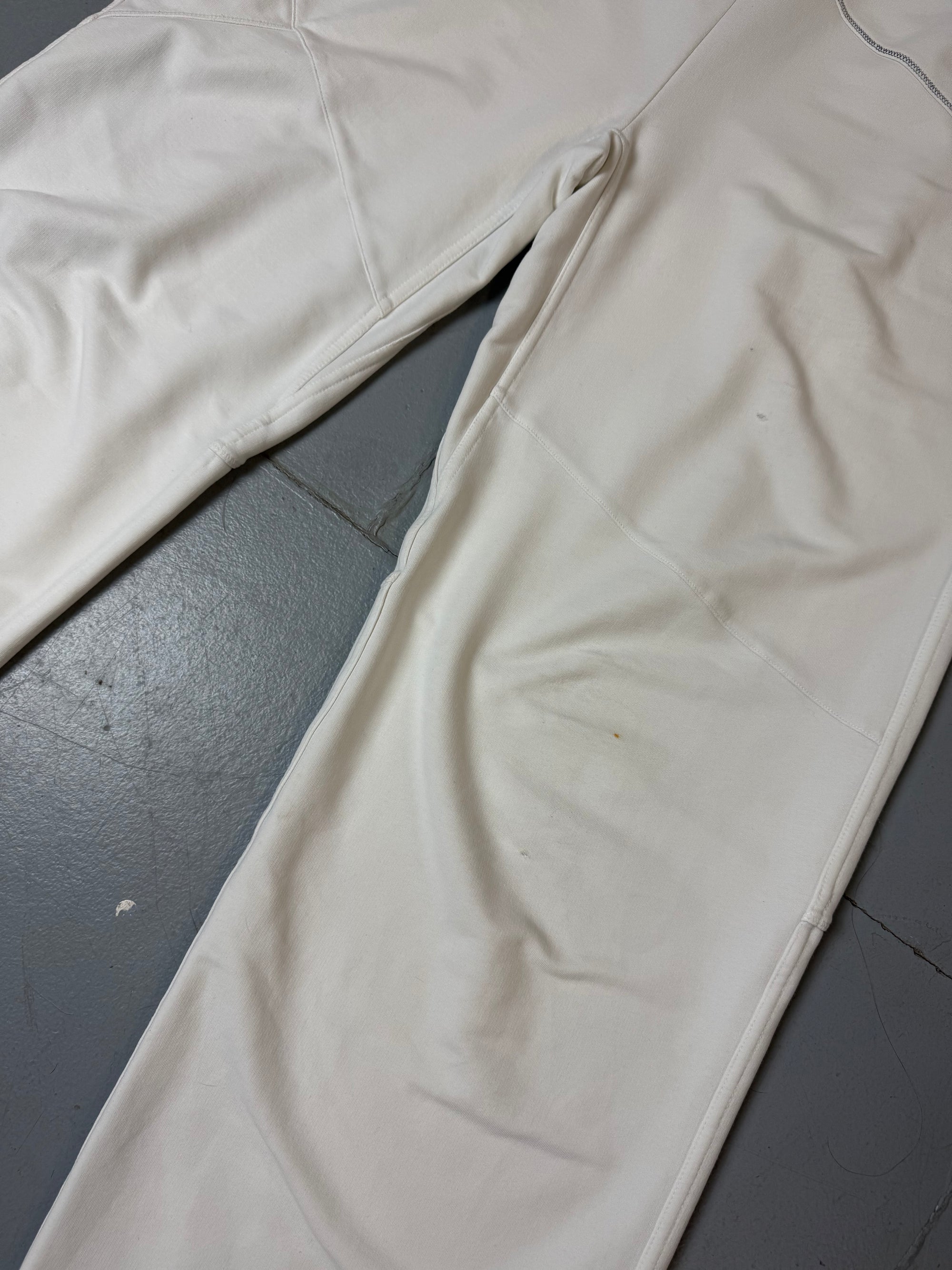 Vintage Nike White Baggy Gym Pants M