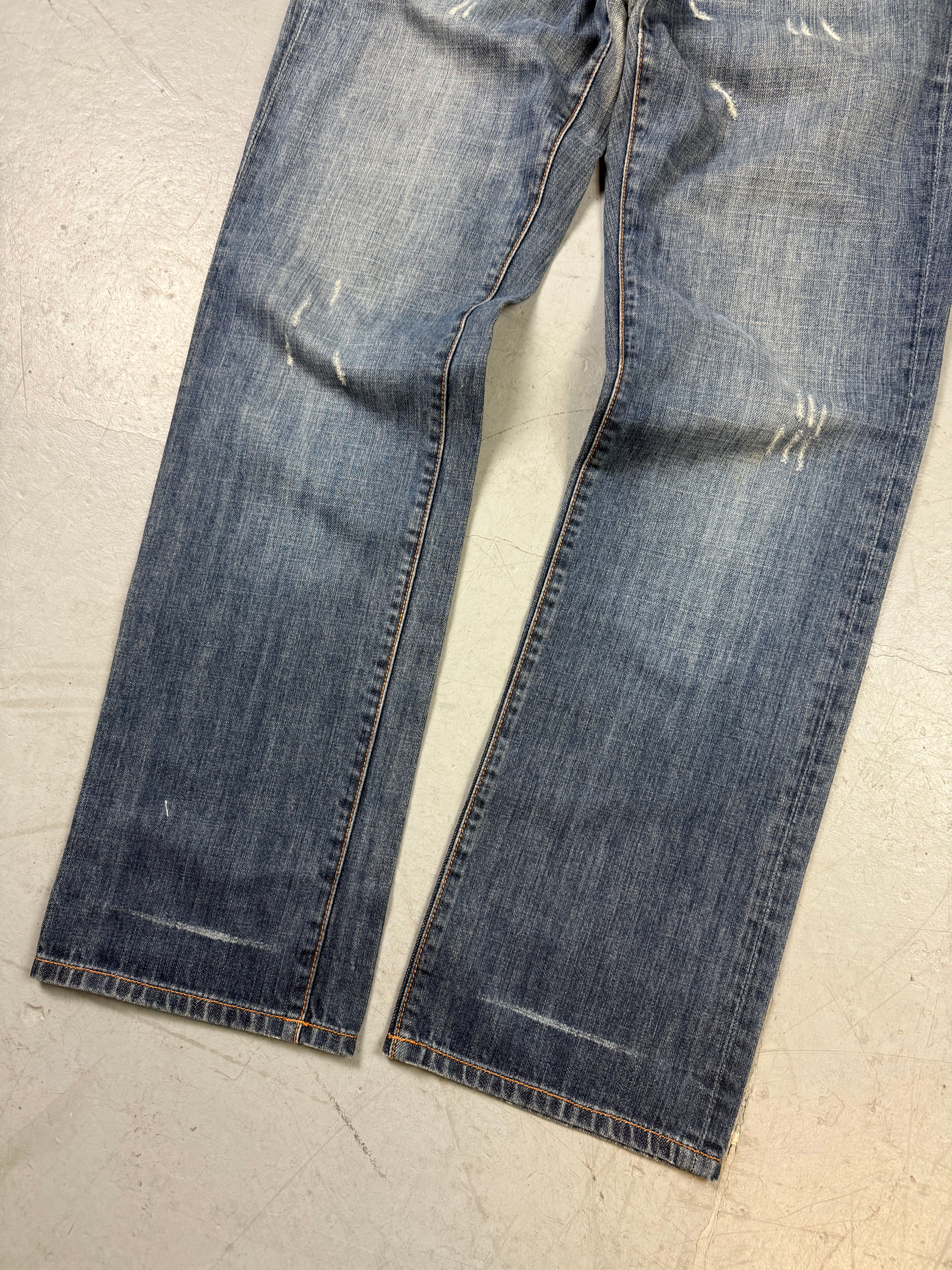 Vintage Ed Hardy Baggy Denim with Back Print M/L