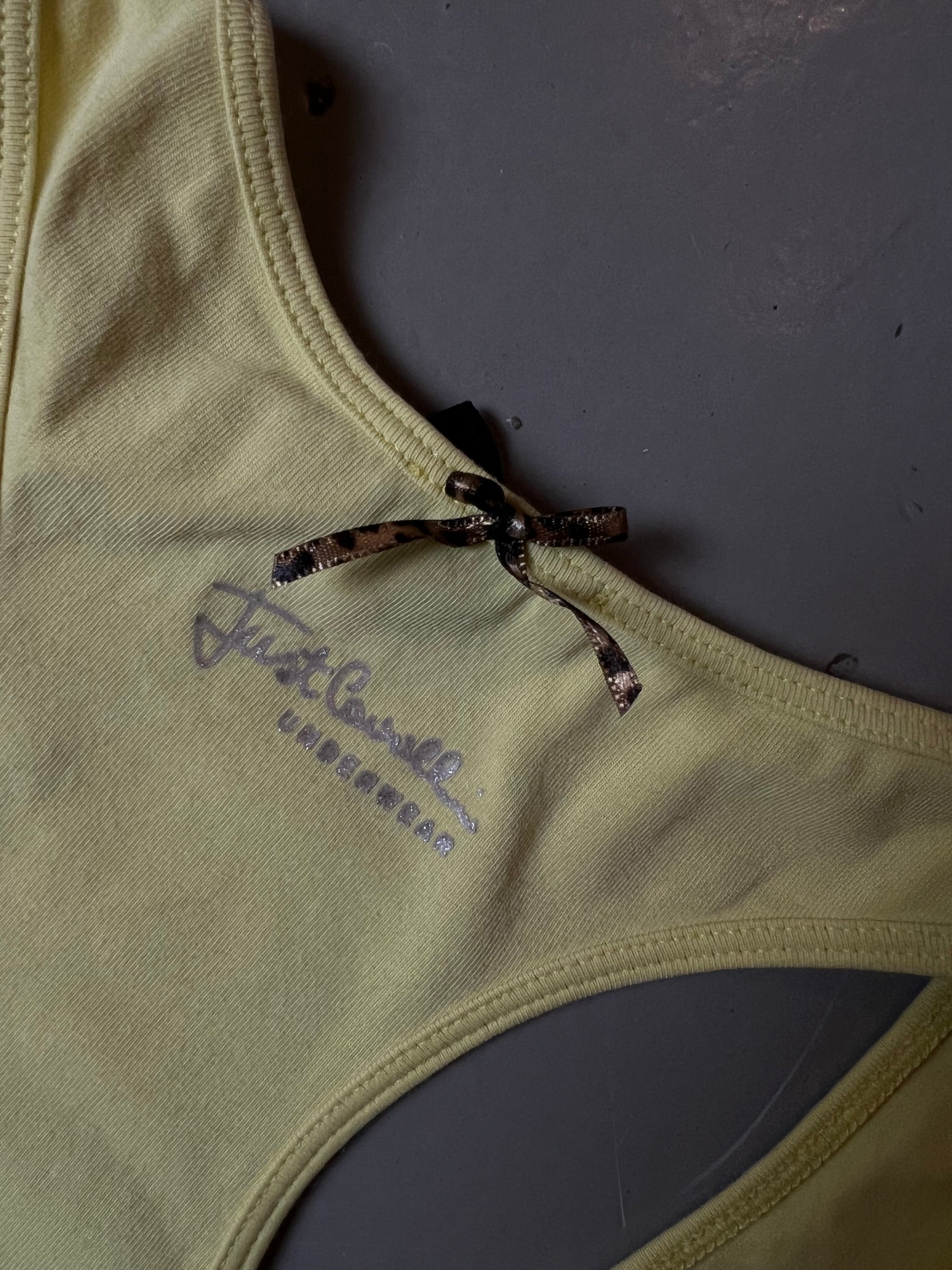 Vintage Yellow Just Cavalli Mini Dress S