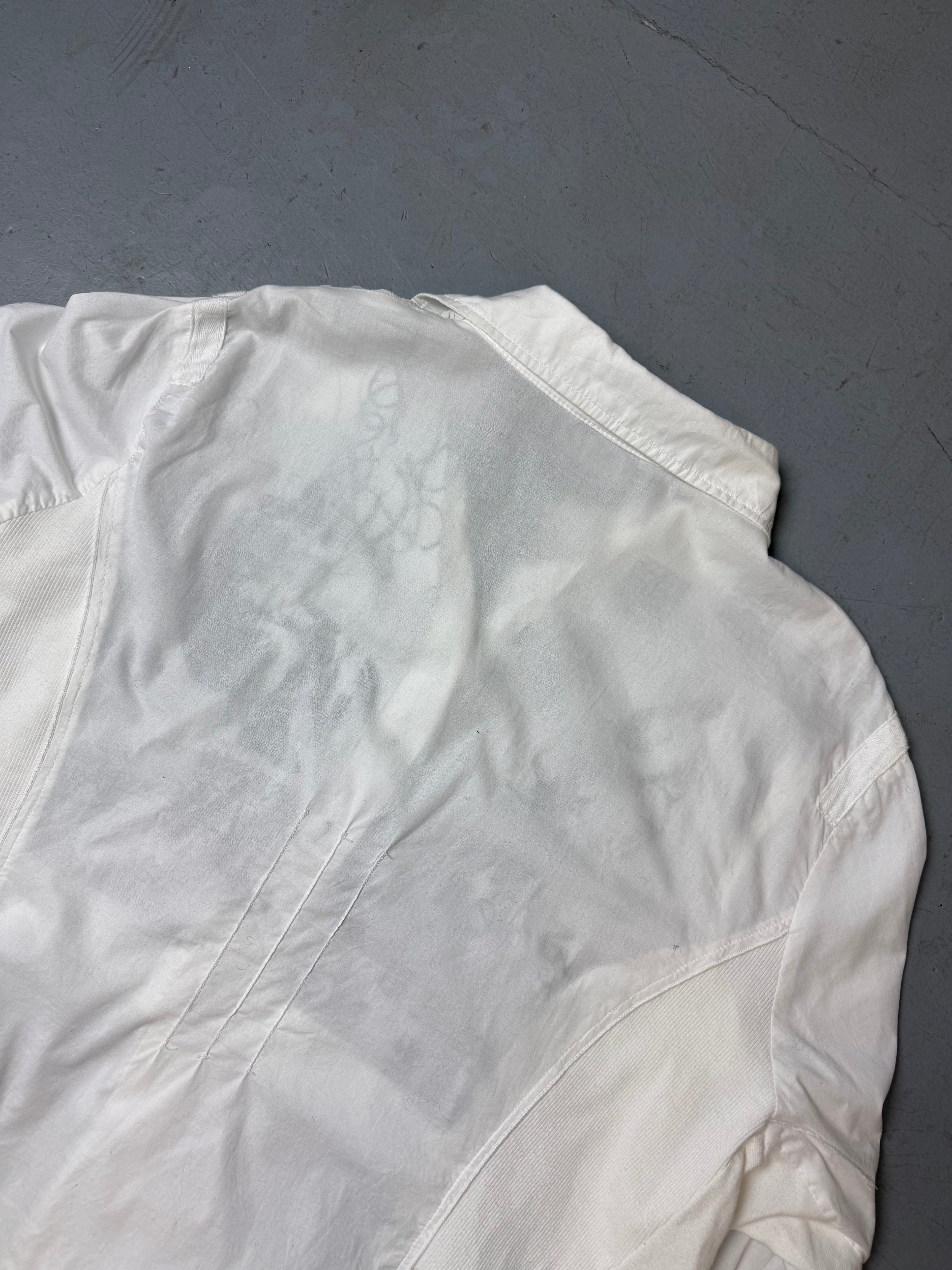 Vintage Bottega White Ruffled Blouse L