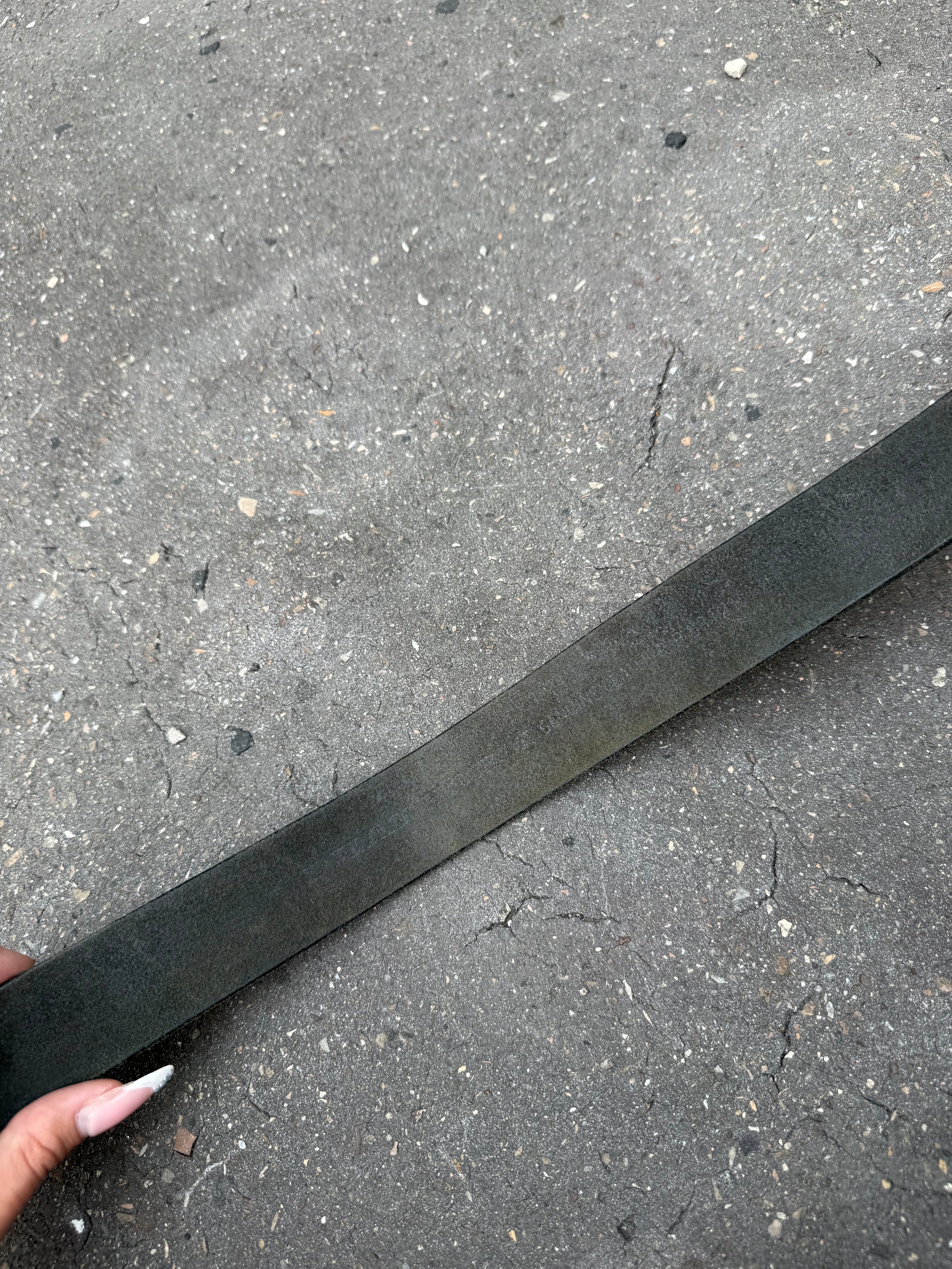 Vintage Phat Farm Leather Belt with Rotating Buckle
