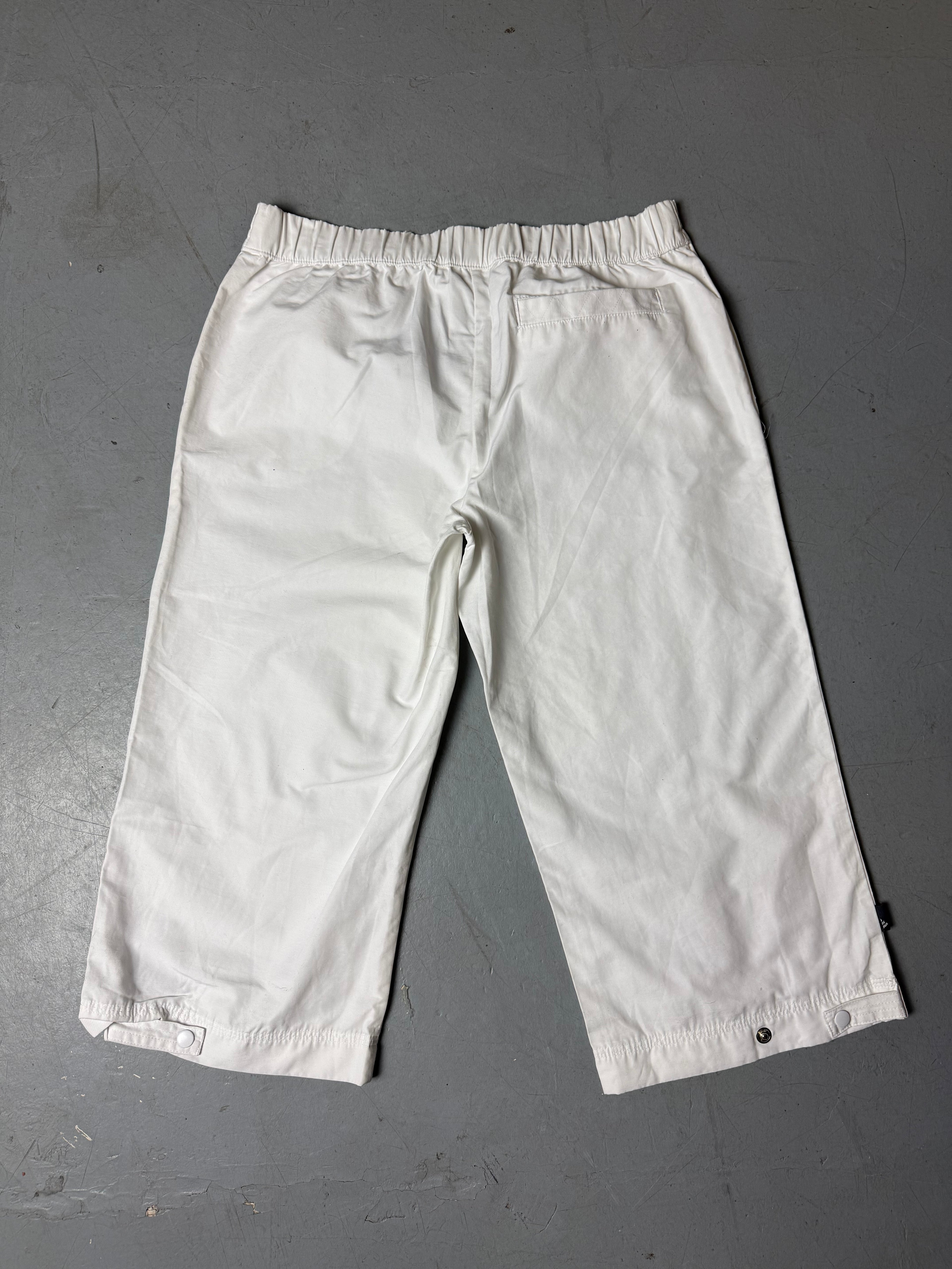 Vintage White Adidas Short Track Pants S