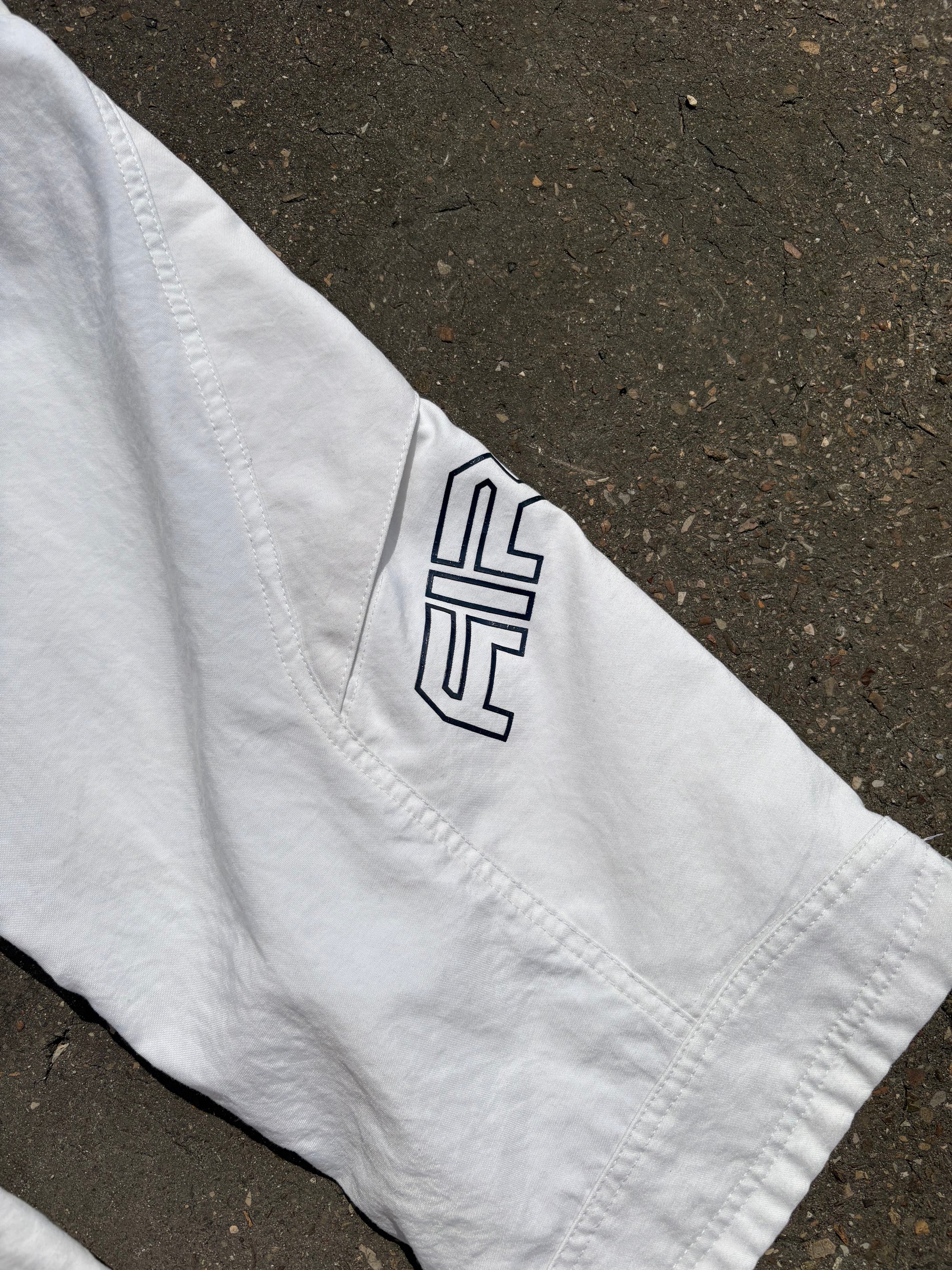 Vintage 3/4 White Nike Track Pants M/L