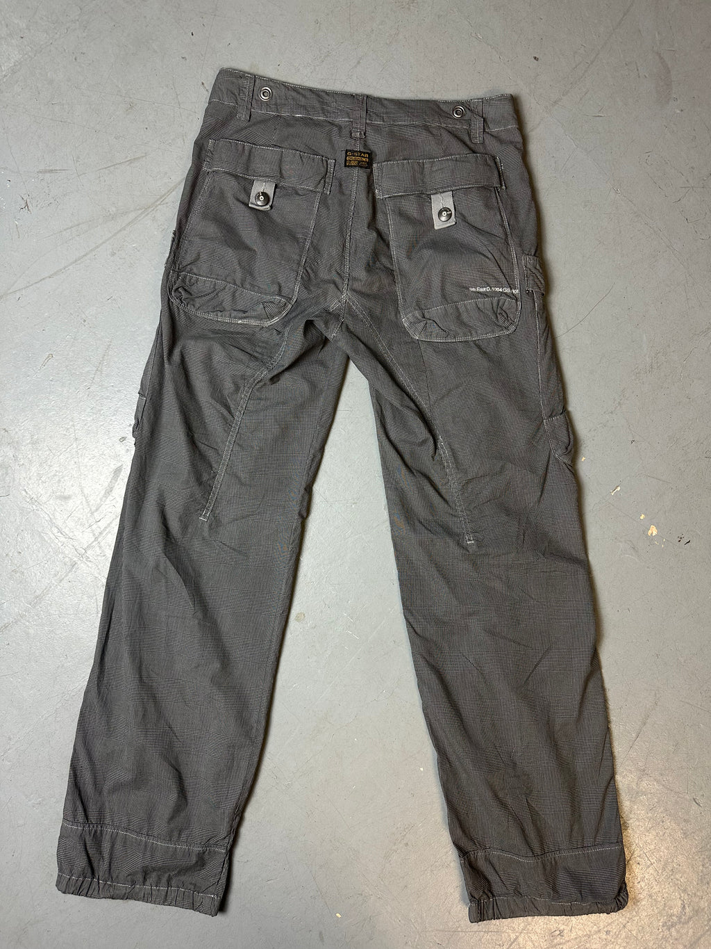 Vintage G-Star Raw Grey Baggy Cargo Pants M