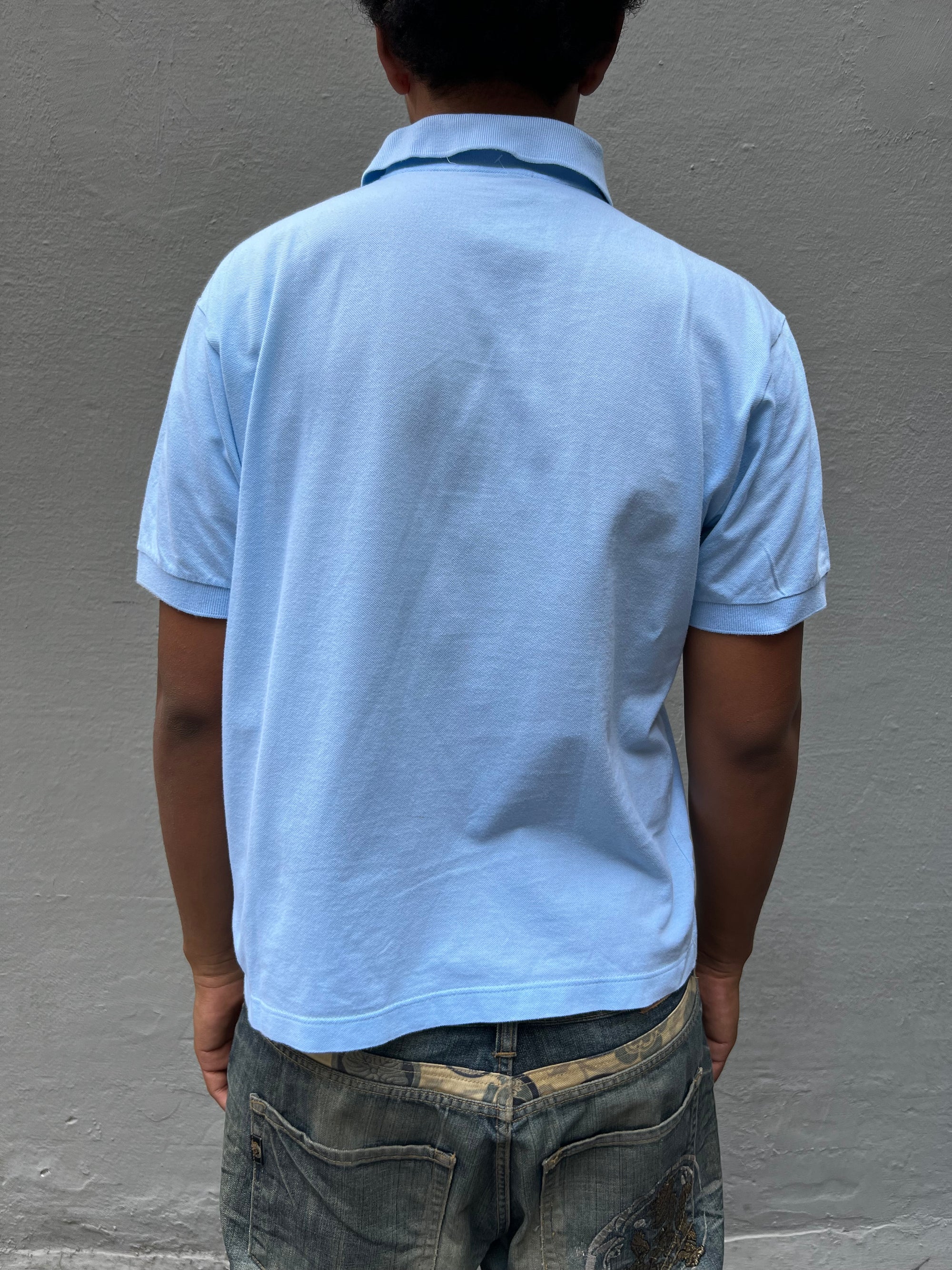 Vintage Sergio Taccini Polo Babyblue M/L