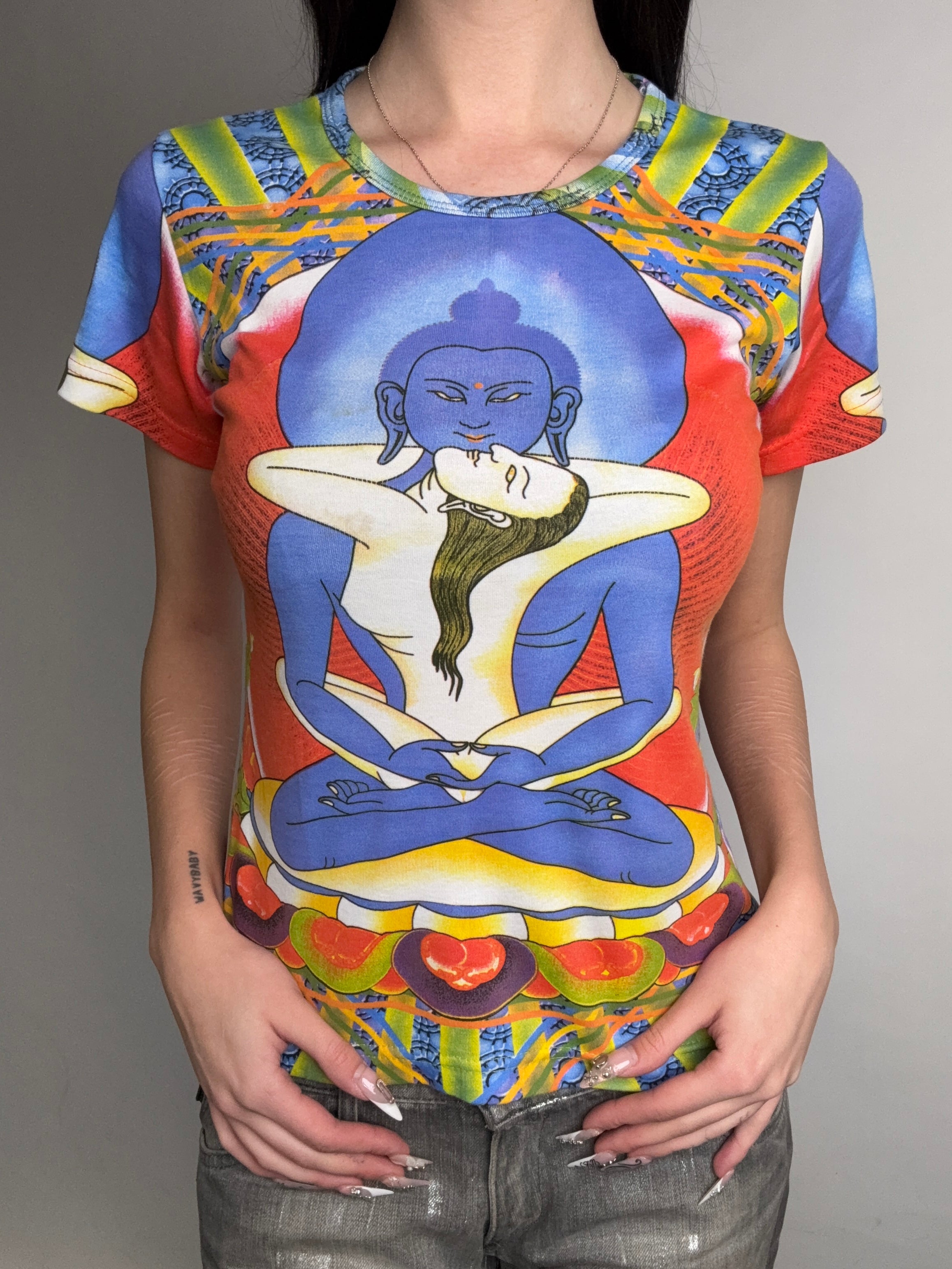 Tragebild von Tibetan Buddhist Thangka Art T-Shir 