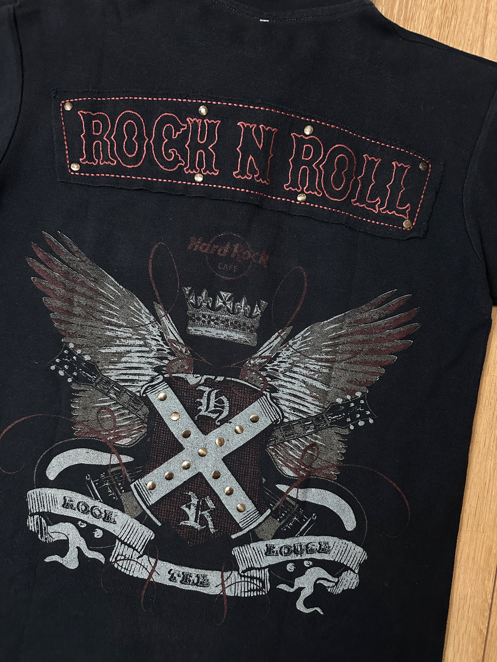 Detailbild von einem Vintage Hard Rock Café Polo von Backprint