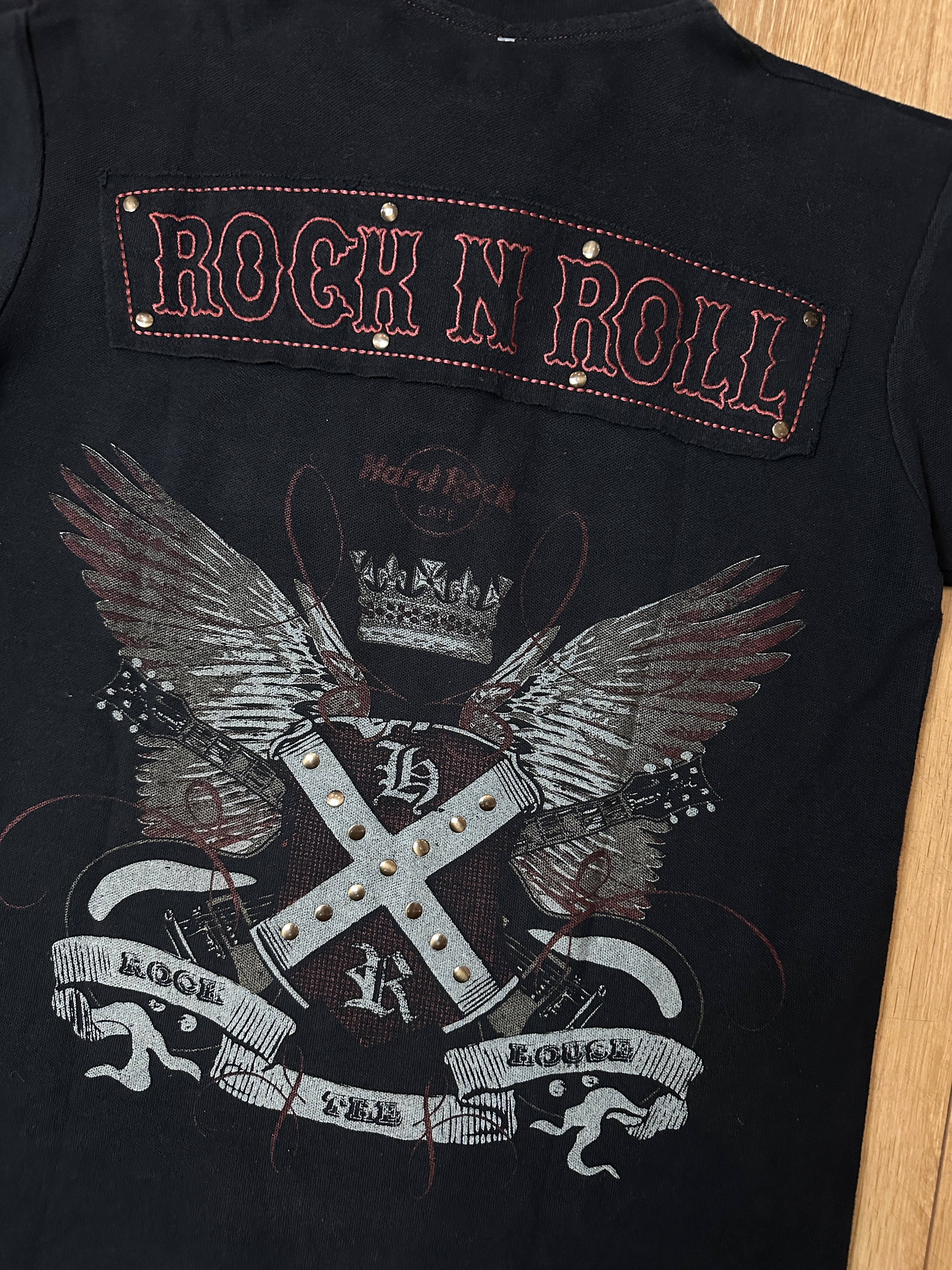 Detailbild von einem Vintage Hard Rock Café Polo von Backprint