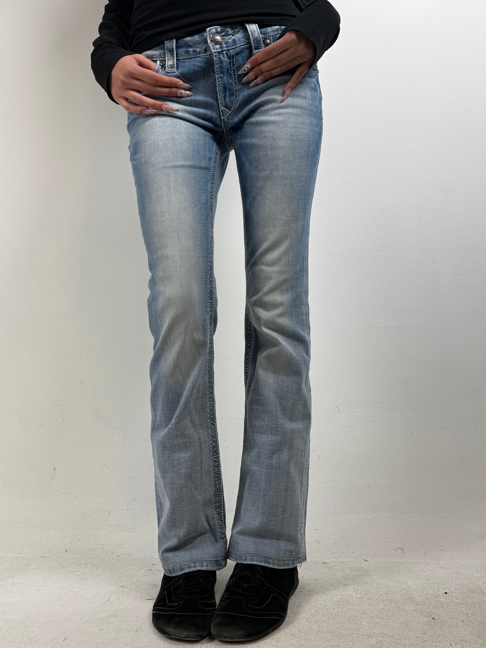 Vintage Rebock Low Waist Bootcut Jeans M