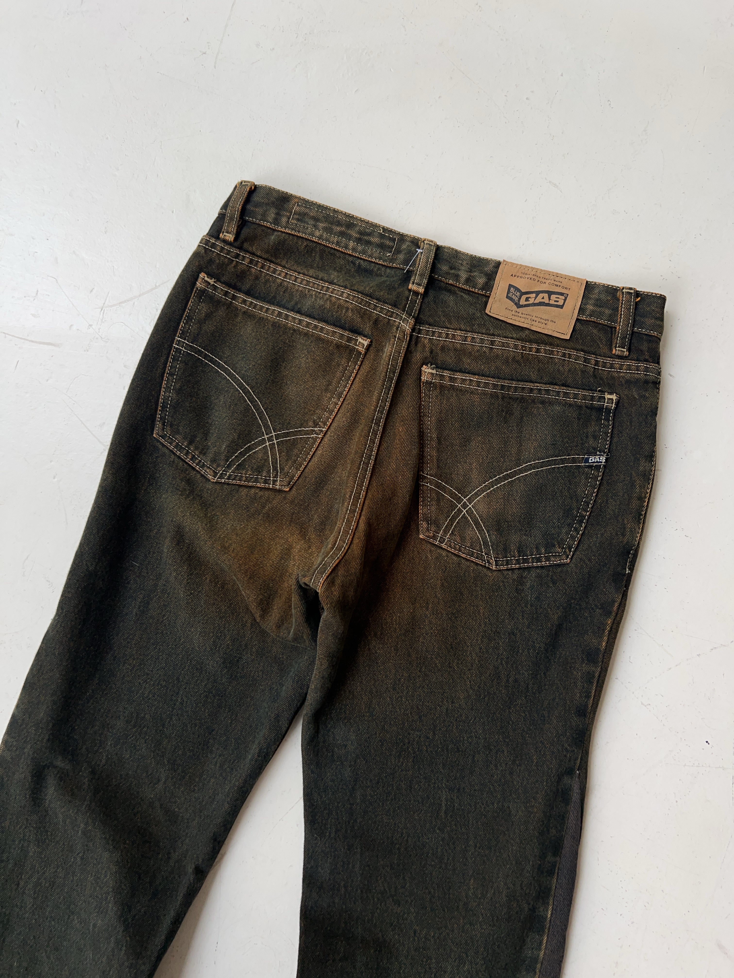 Vintage GAS Brown Flared Jeans (M)