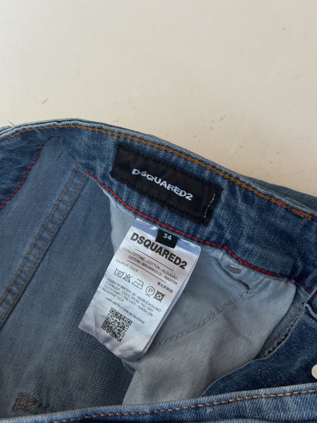 Vintage Dsquared2 Straight Leg Jeans (M/L)