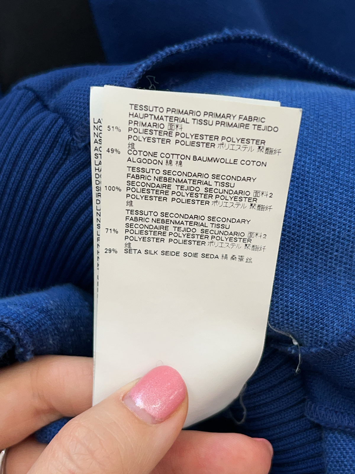 Maison Margiela Reconstructed Jersey Jacke (M) blaue zip Jacke von margiela still thrifting vintage shop 