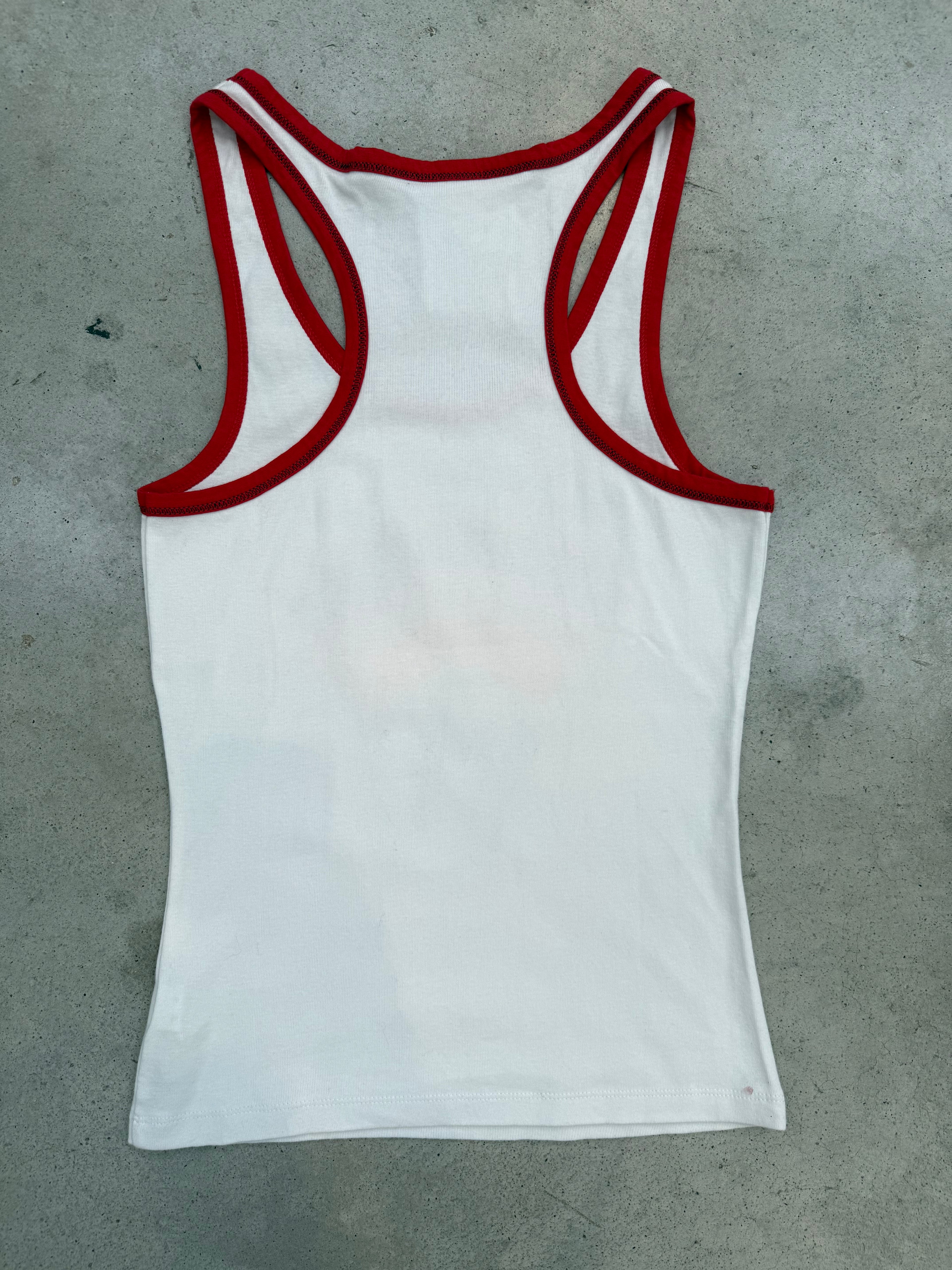 Vintage Germany Girls Tank Top für Damen. Y2K Second Hand 2000s Fashion 