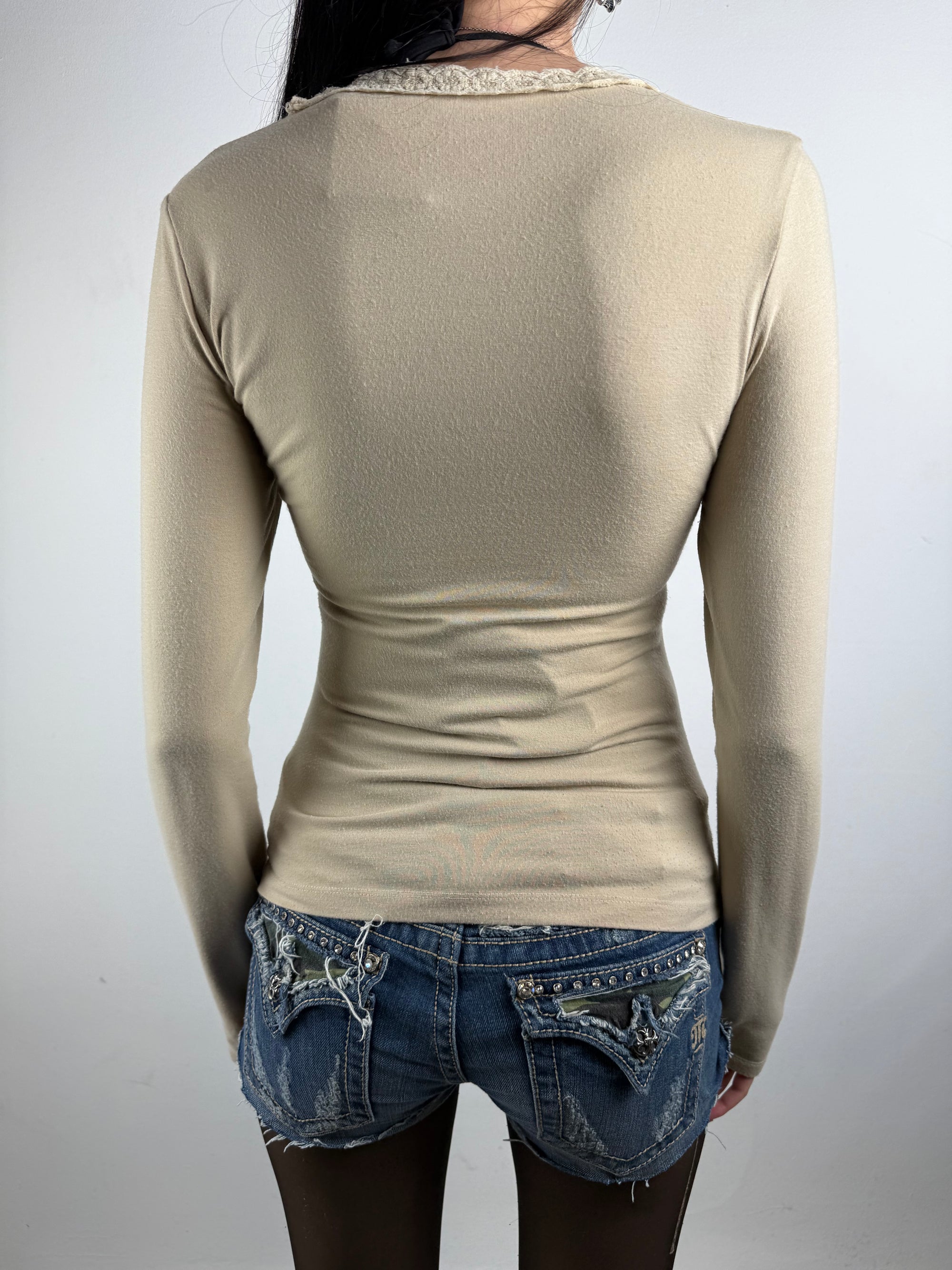 Vintage Denny Rose Beige Amore Longsleeve M