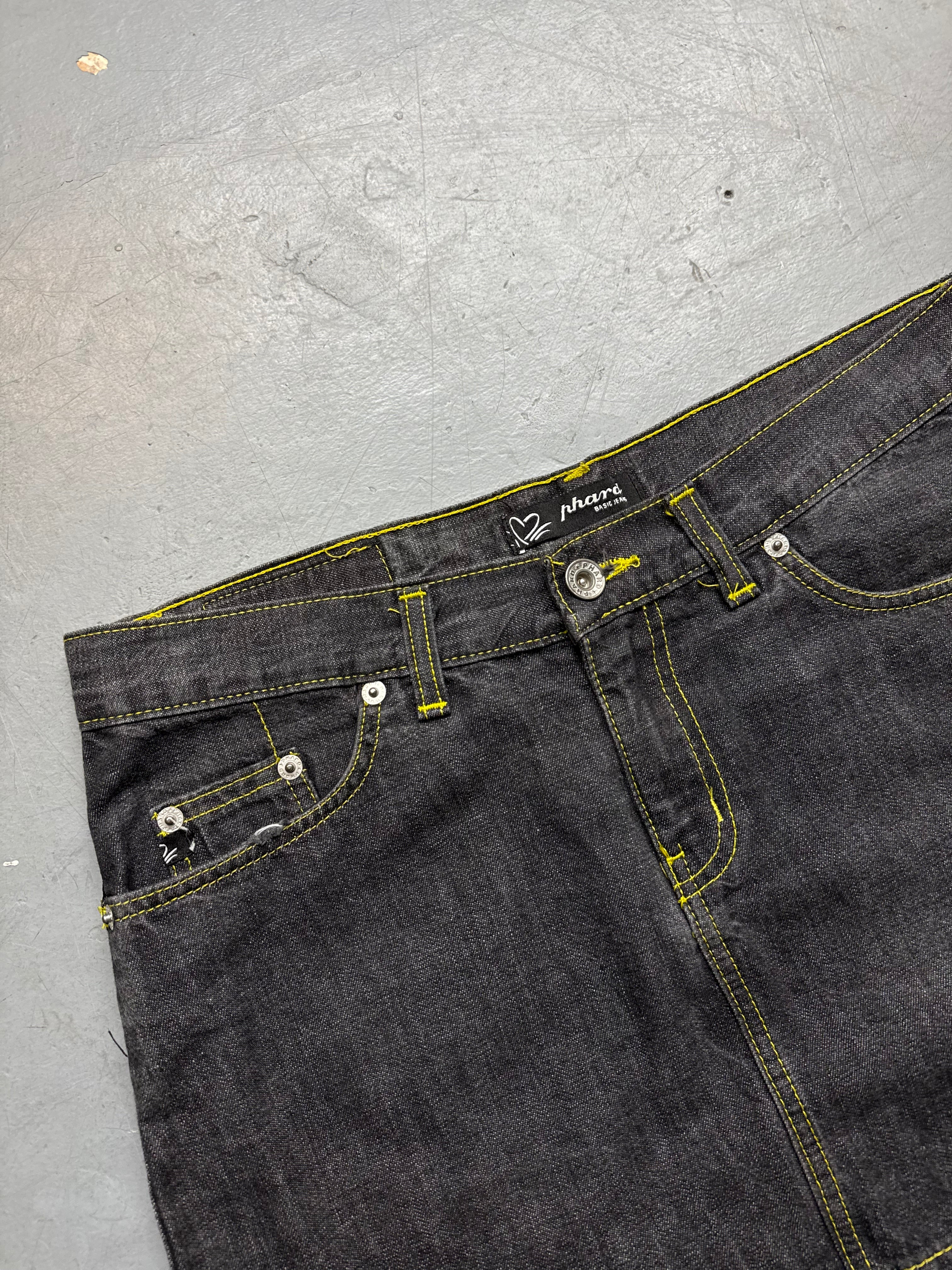 Vintage Phard Hybrid Denim Mini Skirt M