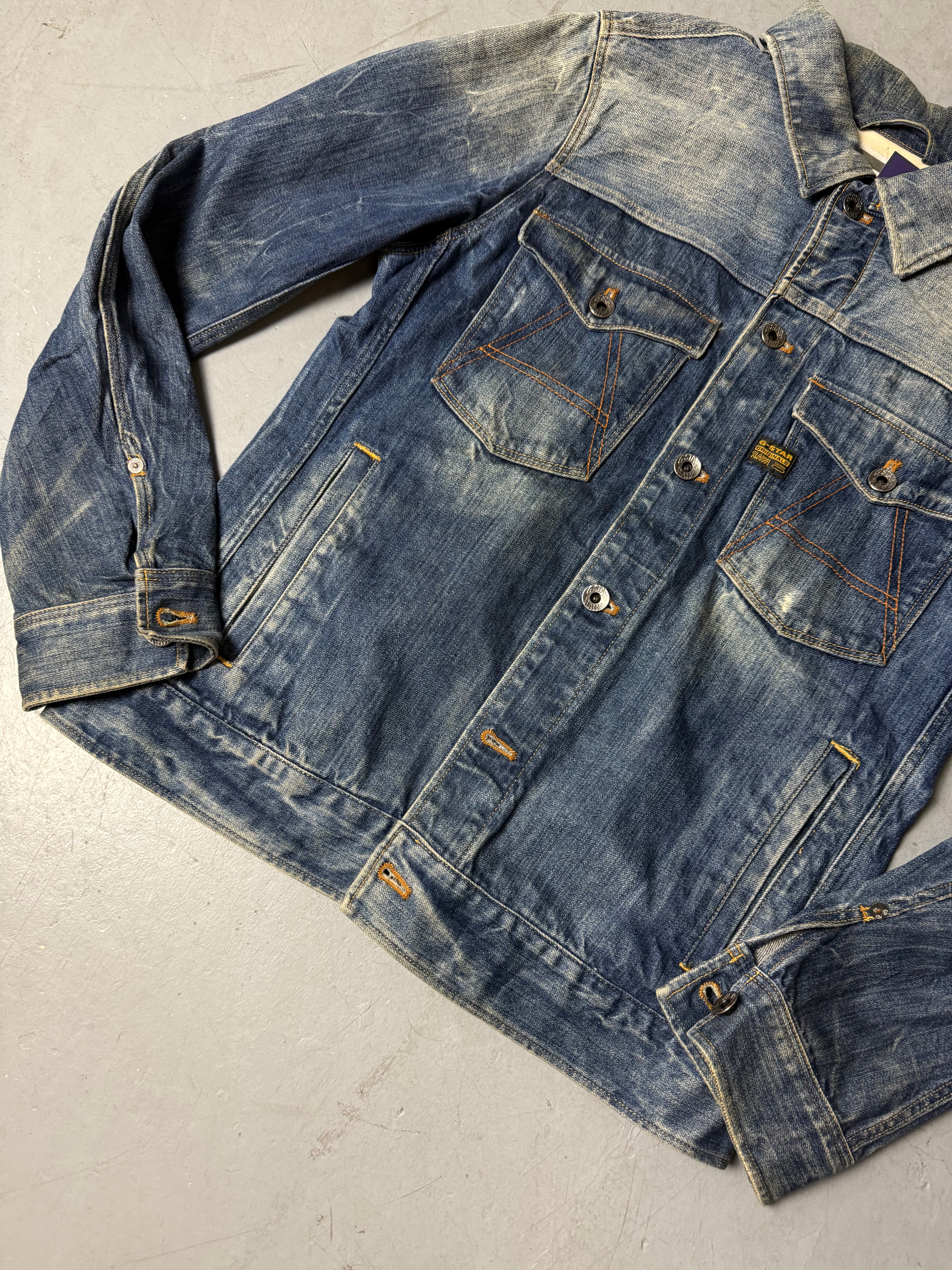 Vintage G-Star Raw Washed Denim Jacket M