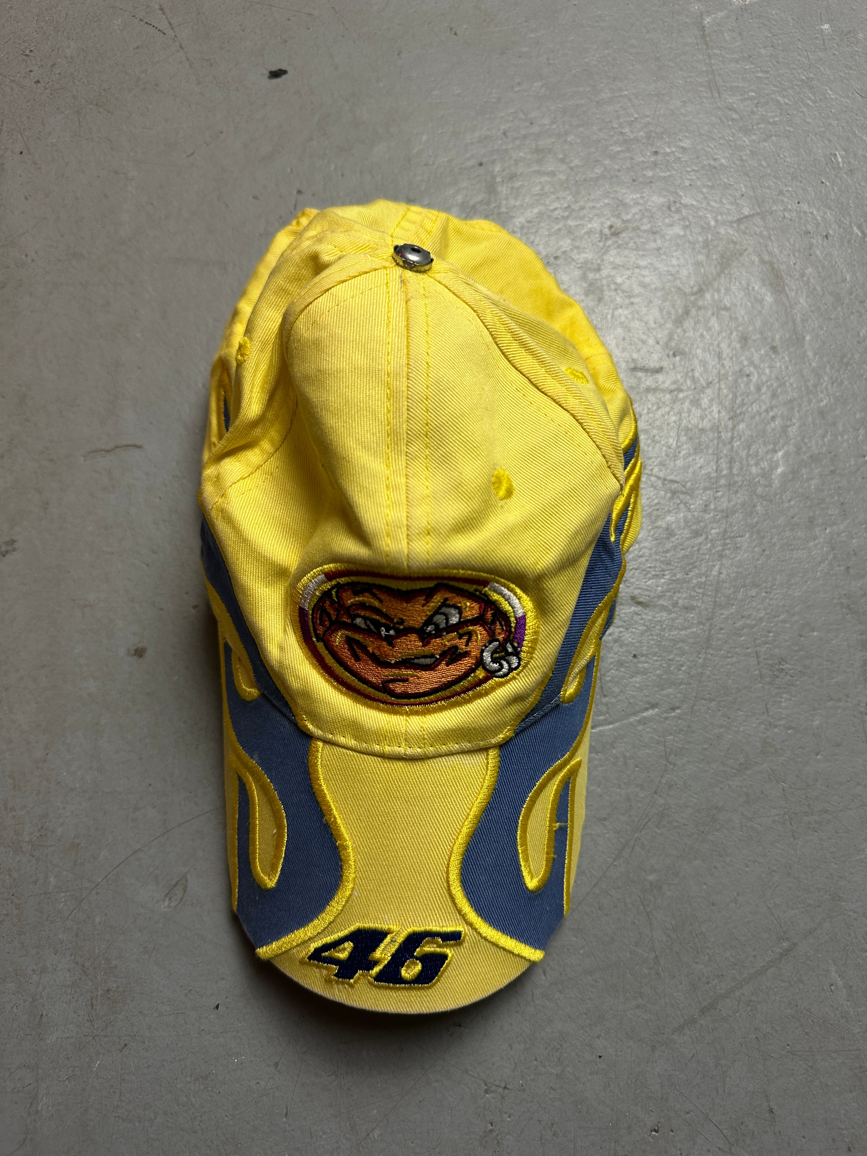 Produktbild Vintage Yellow Racing Cap von oben 
