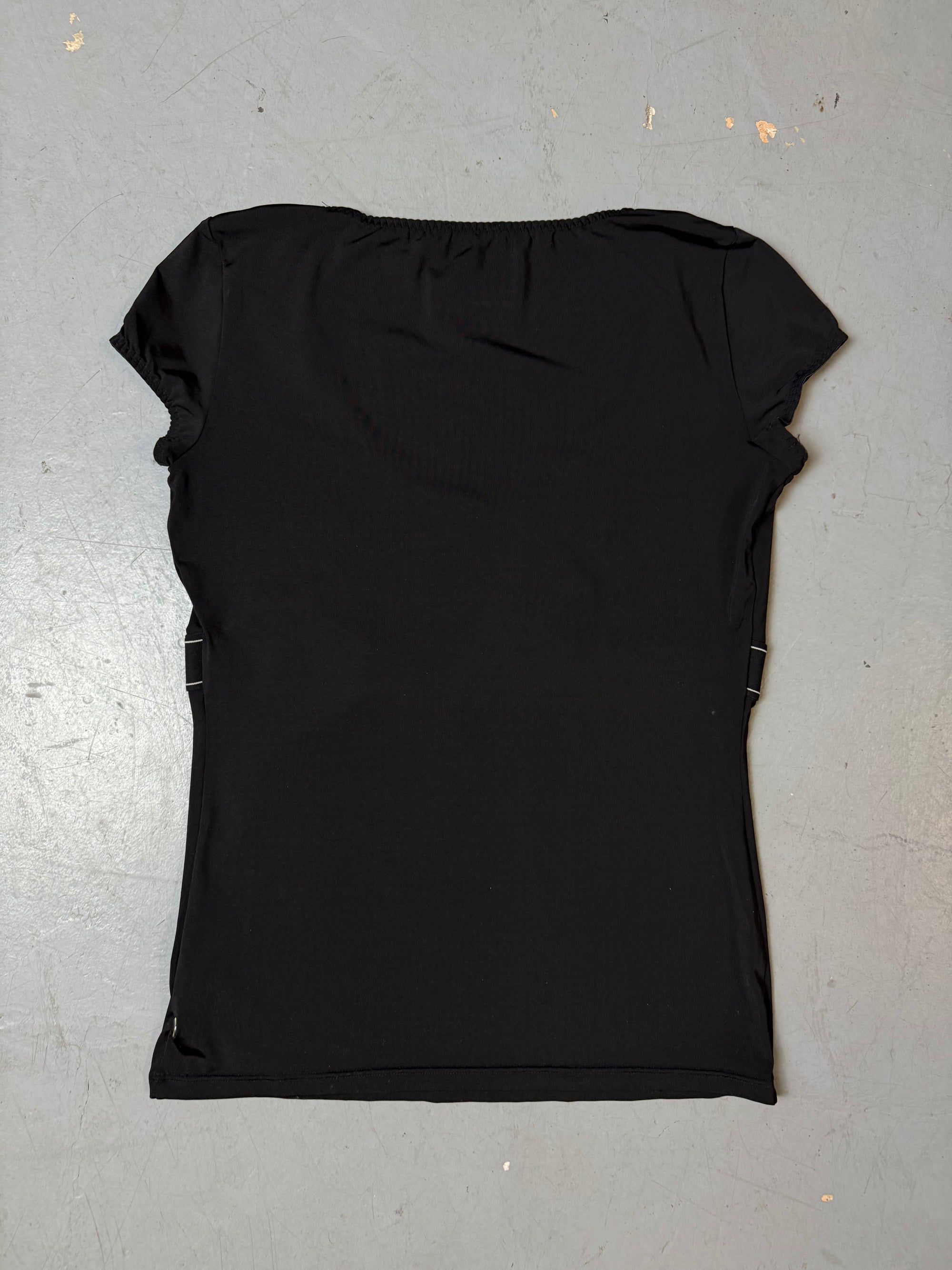 Vintage Dolce&Gabbana Black Logo Top M