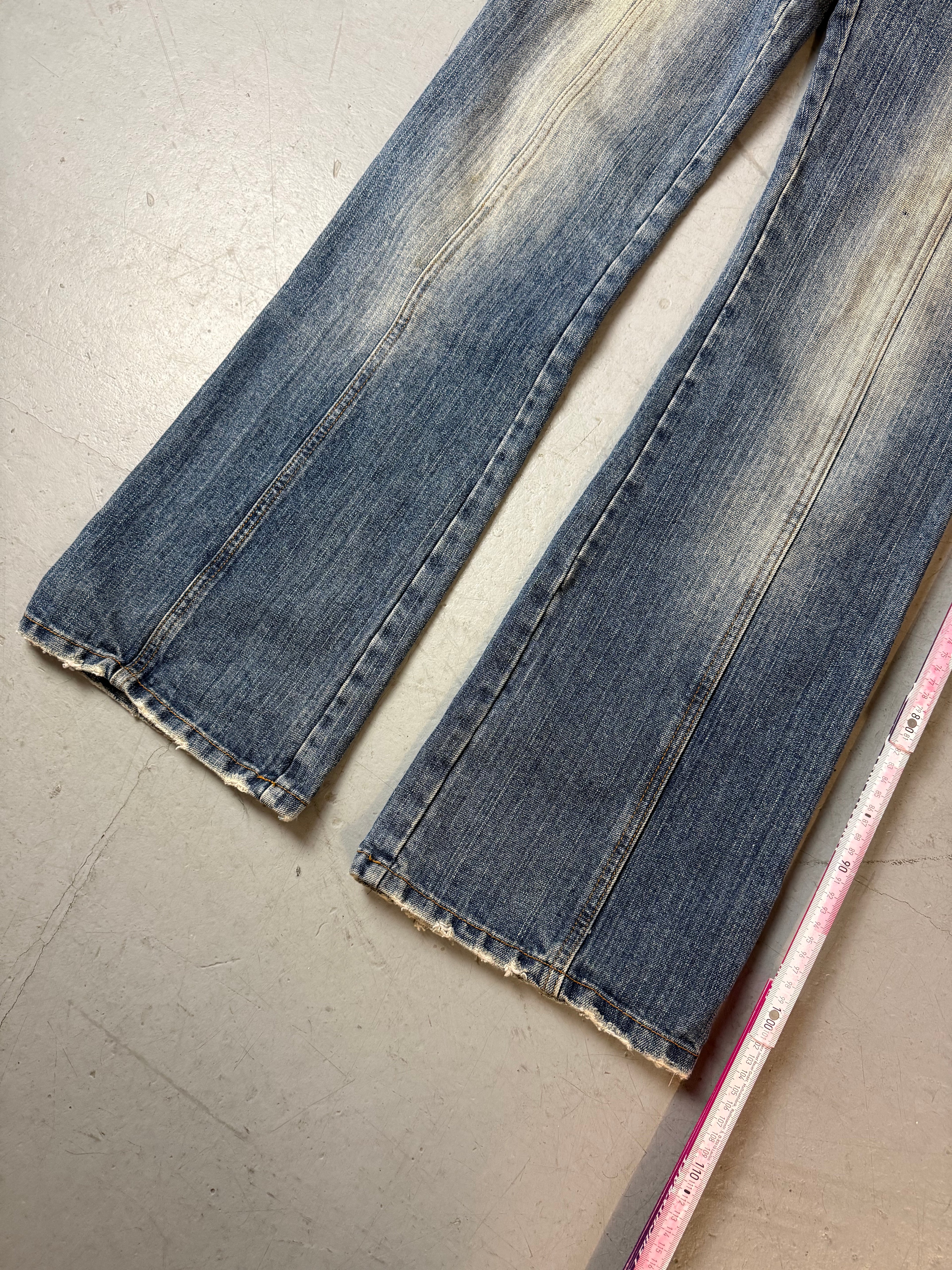 Vintage Kuki Jeans Low Waist Straight Leg Jeans. Y2K Second Hand 2000s Fashion